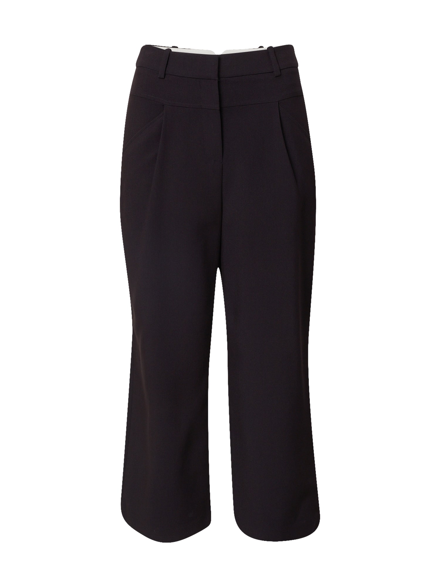 Esprit Collection Hlače z naborki  črna