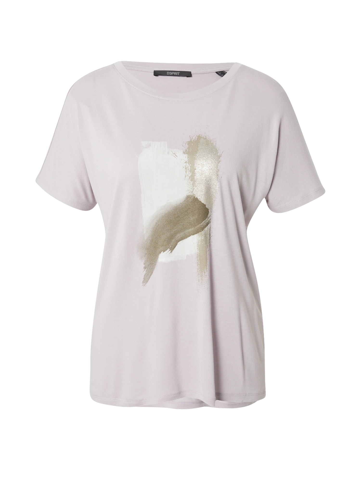 Esprit Collection Majica  temno bež / pastelno lila / bela