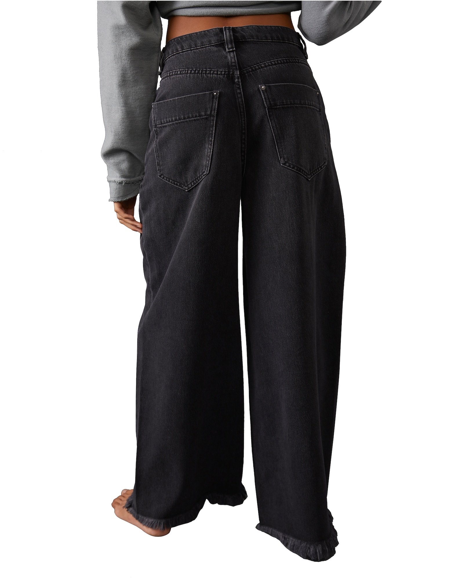 Free People Kavbojke 'OLD WEST'  črn denim