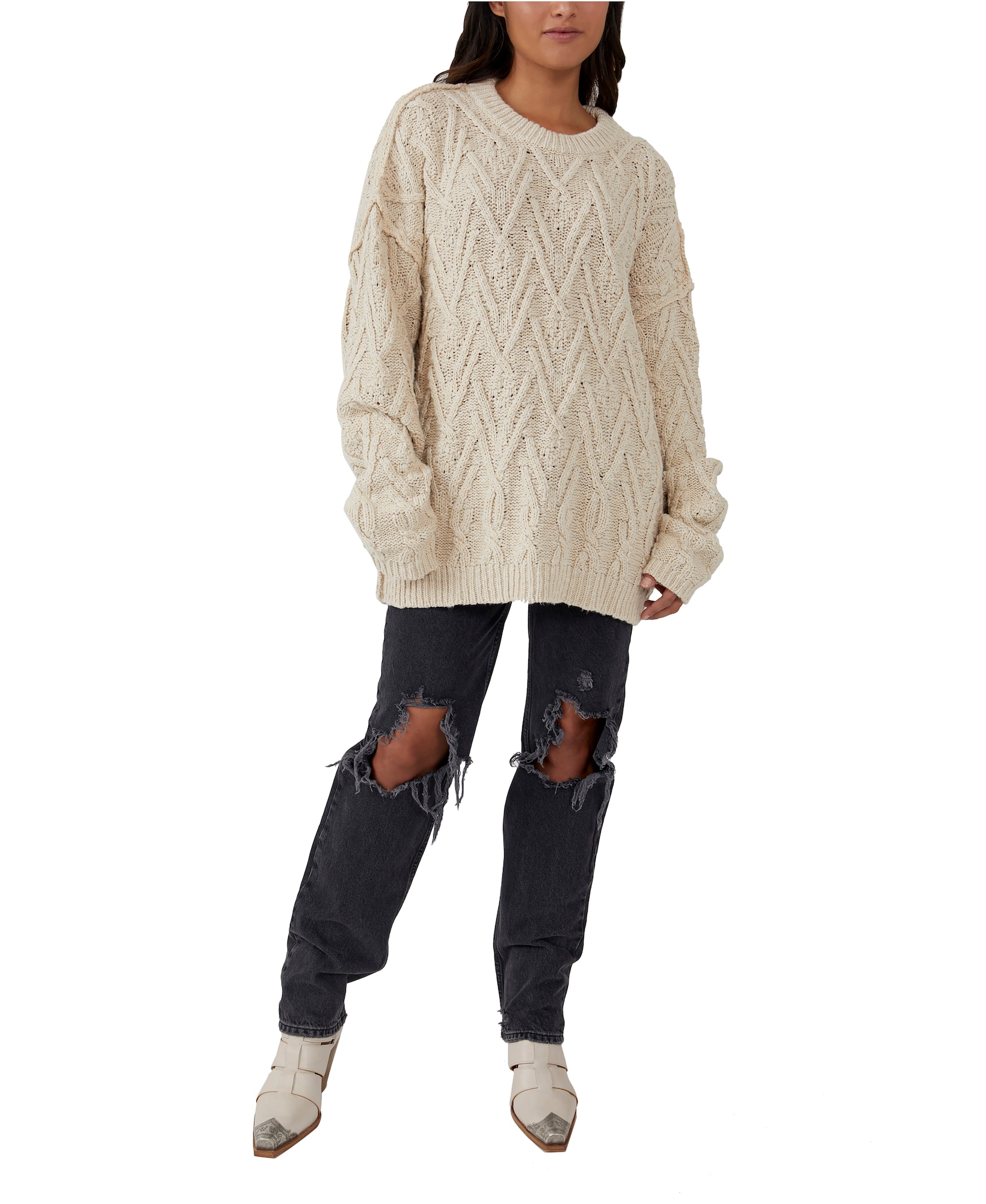 Free People Pulover 'ISLA'  kremna