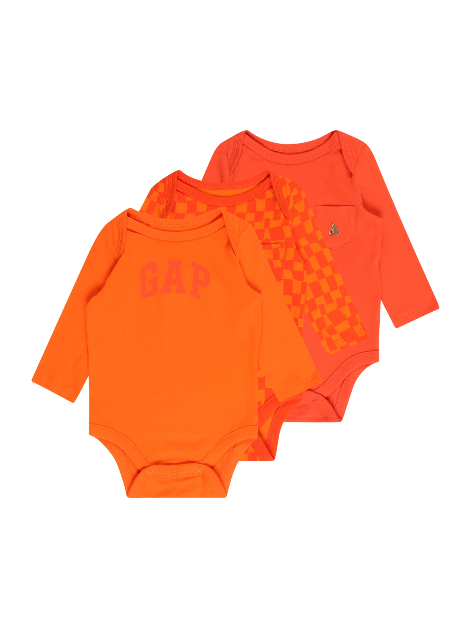 GAP Pajac/bodi  korala / svetlo oranžna / oranžno rdeča