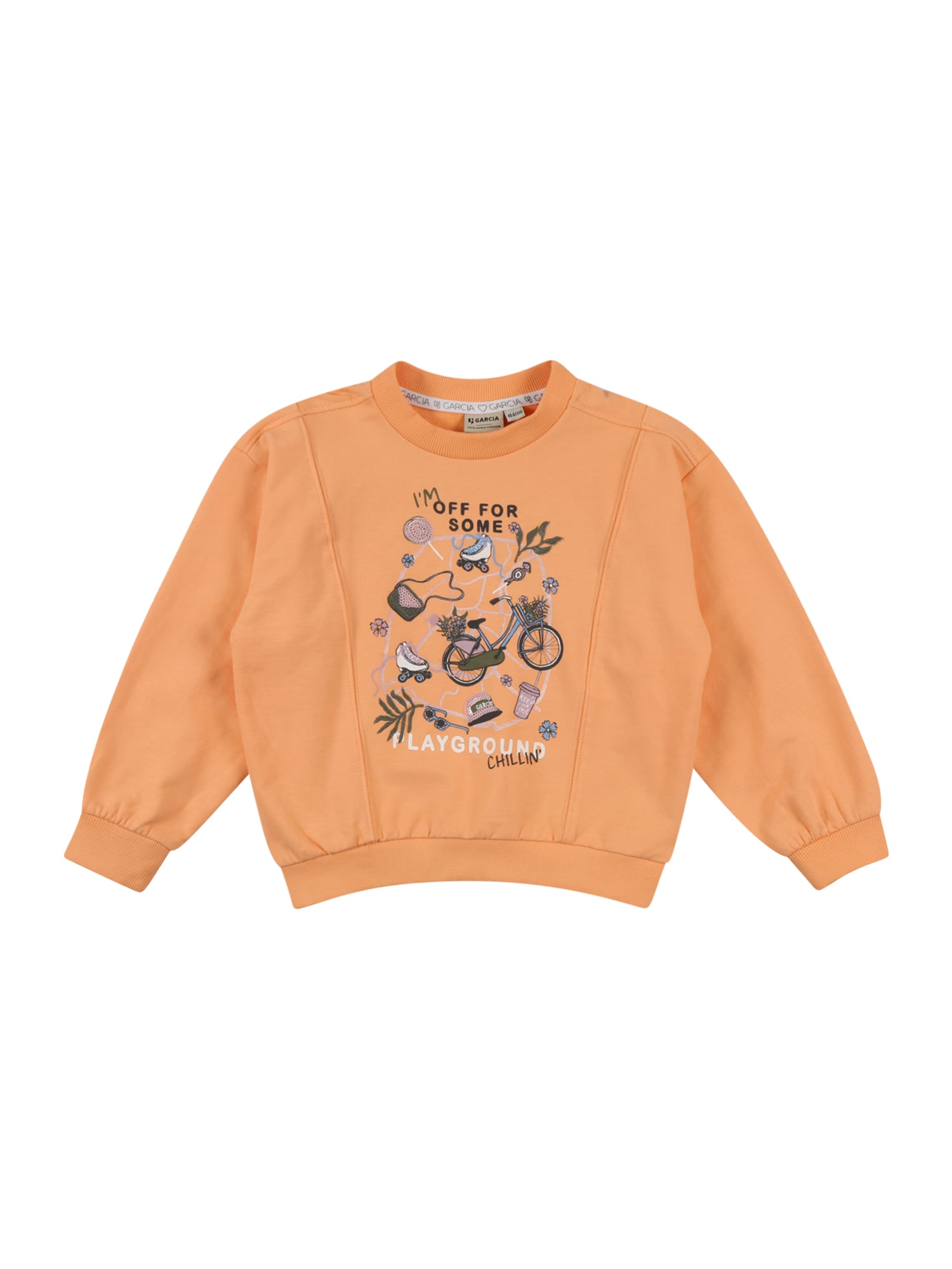 GARCIA Majica  oliva / mandarina / črna / bela