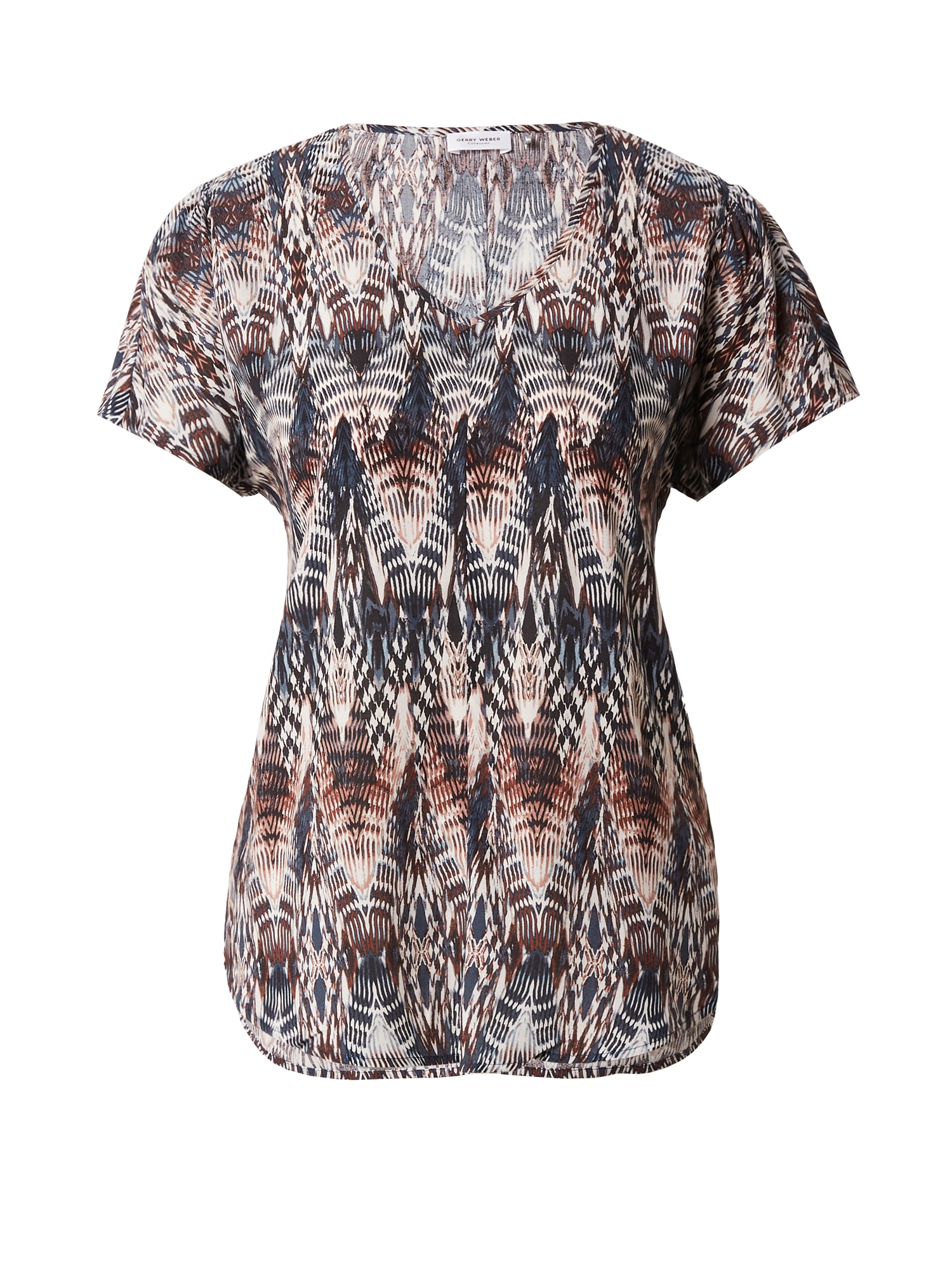 GERRY WEBER Bluza  bež / kremna / modra / rjava