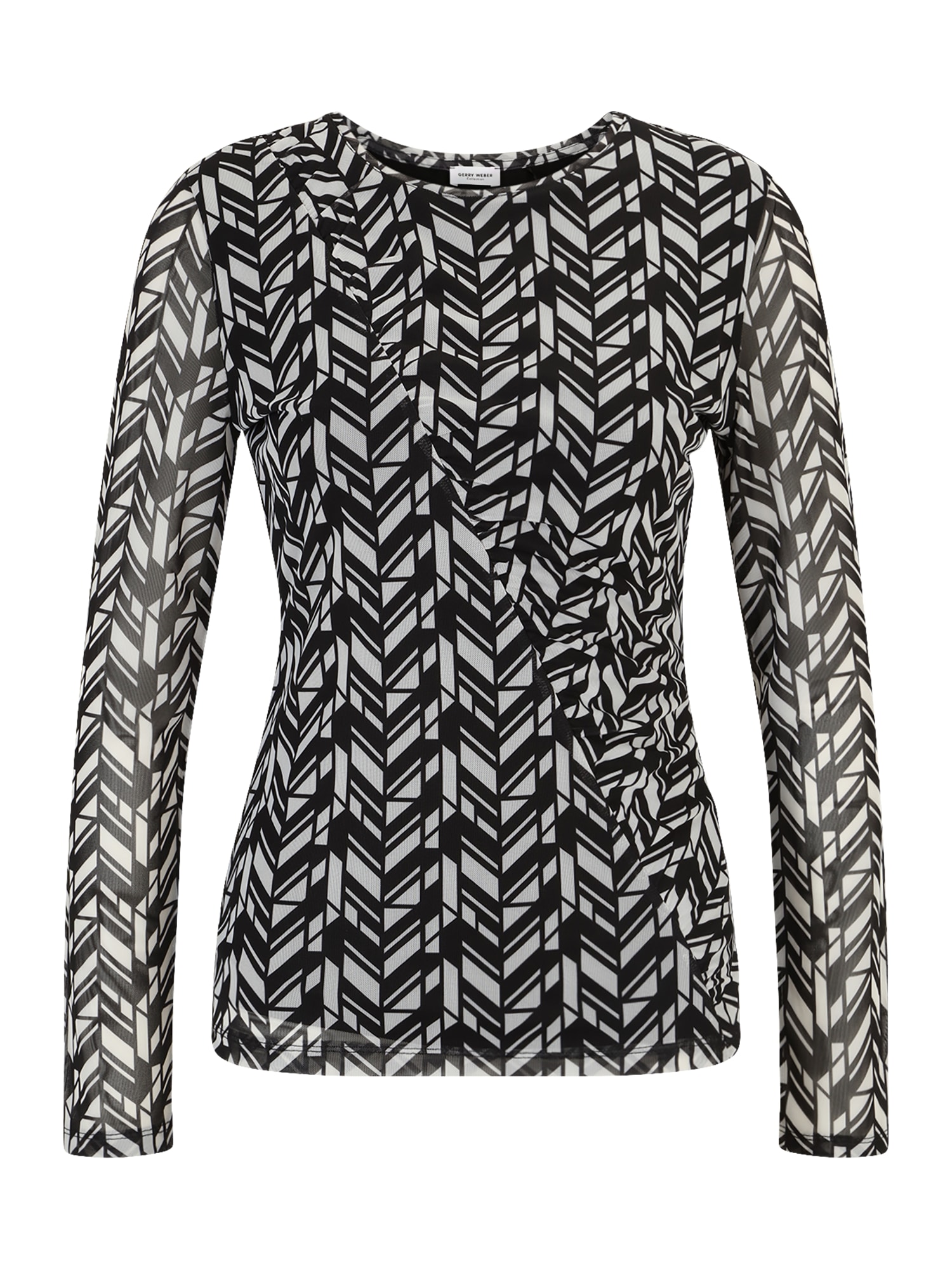 GERRY WEBER Majica  črna / bela