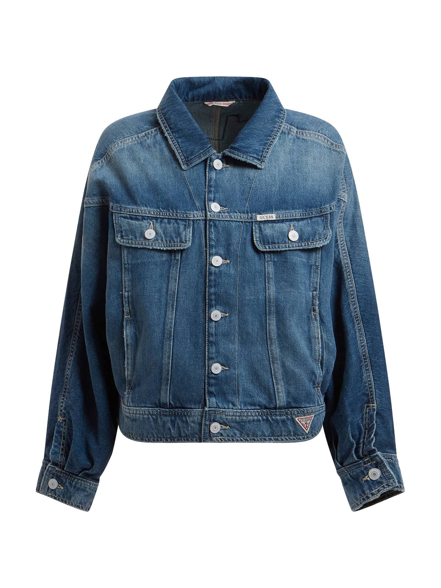 GUESS Prehodna jakna  modra