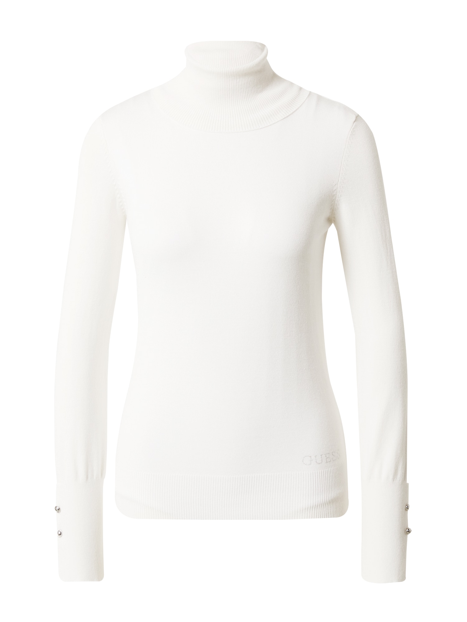 GUESS Pulover 'PAULE'  srebrna / bela