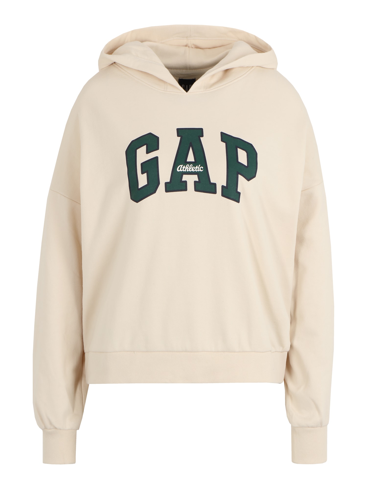 Gap Tall Majica 'EASY'  kremna / temno zelena / bela