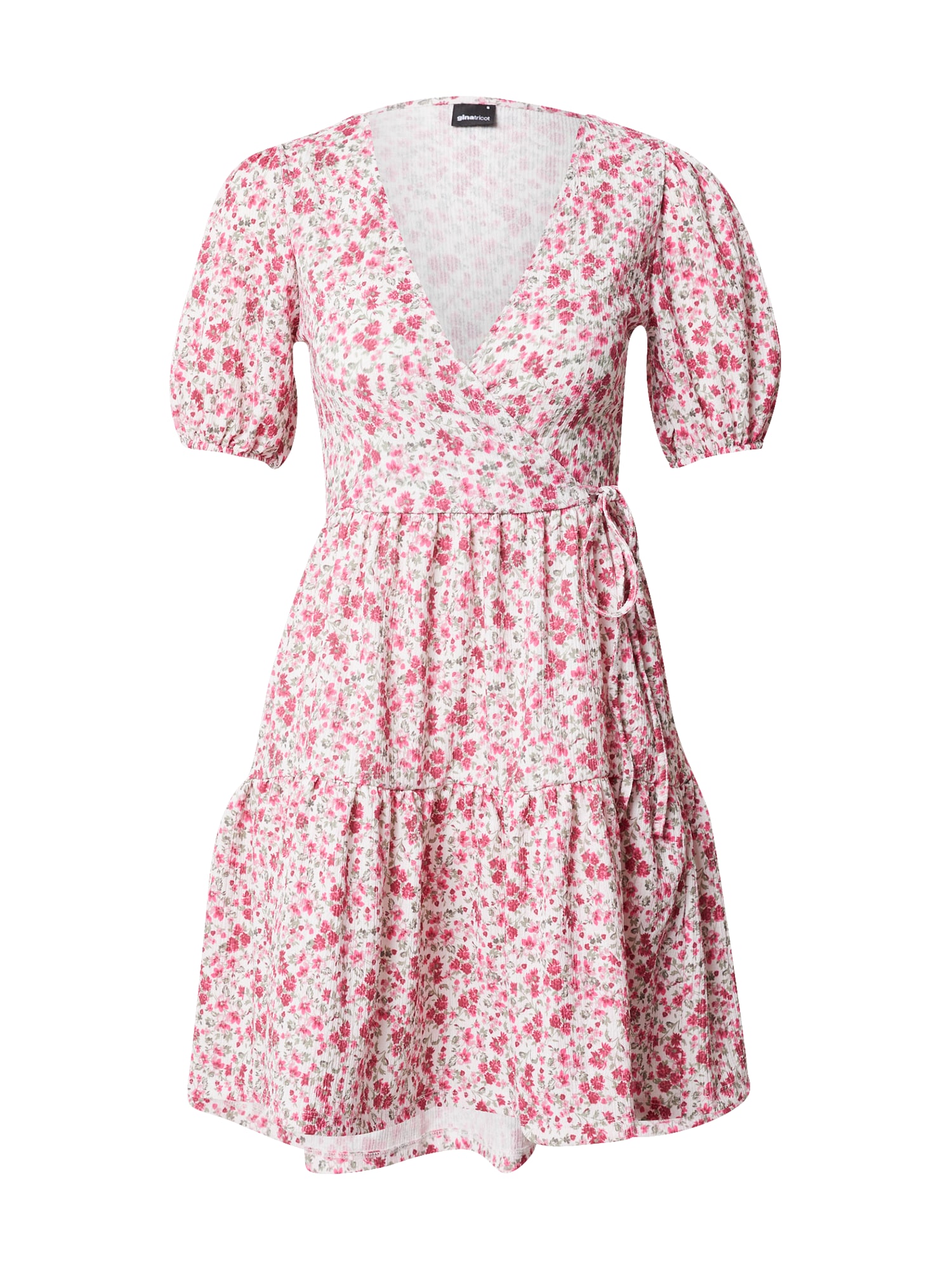 Gina Tricot Obleka 'Anna'  zelena / roza / roza