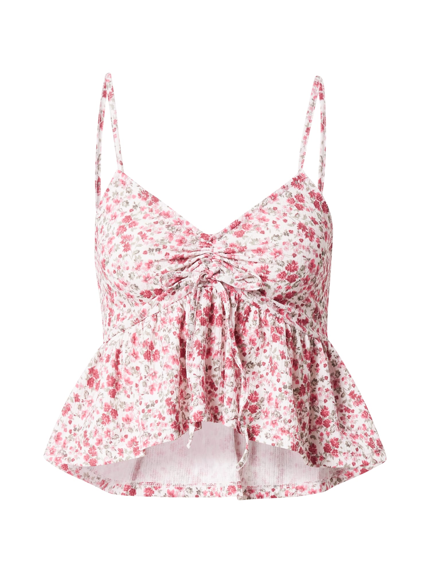 Gina Tricot Top 'Carla'  siva / roza / roza