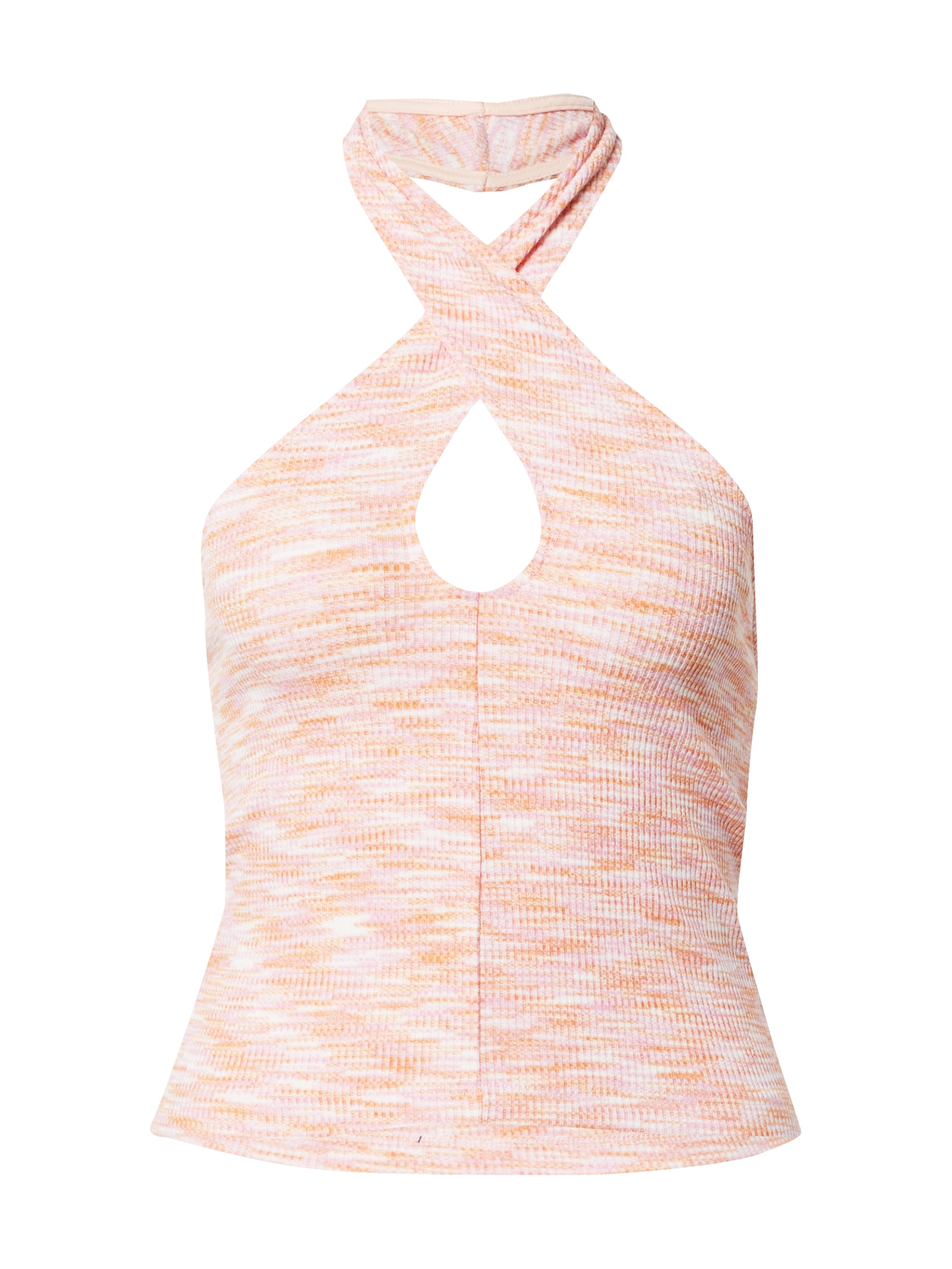 Gina Tricot Top 'Reggie'  oranžna / svetlo roza / bela