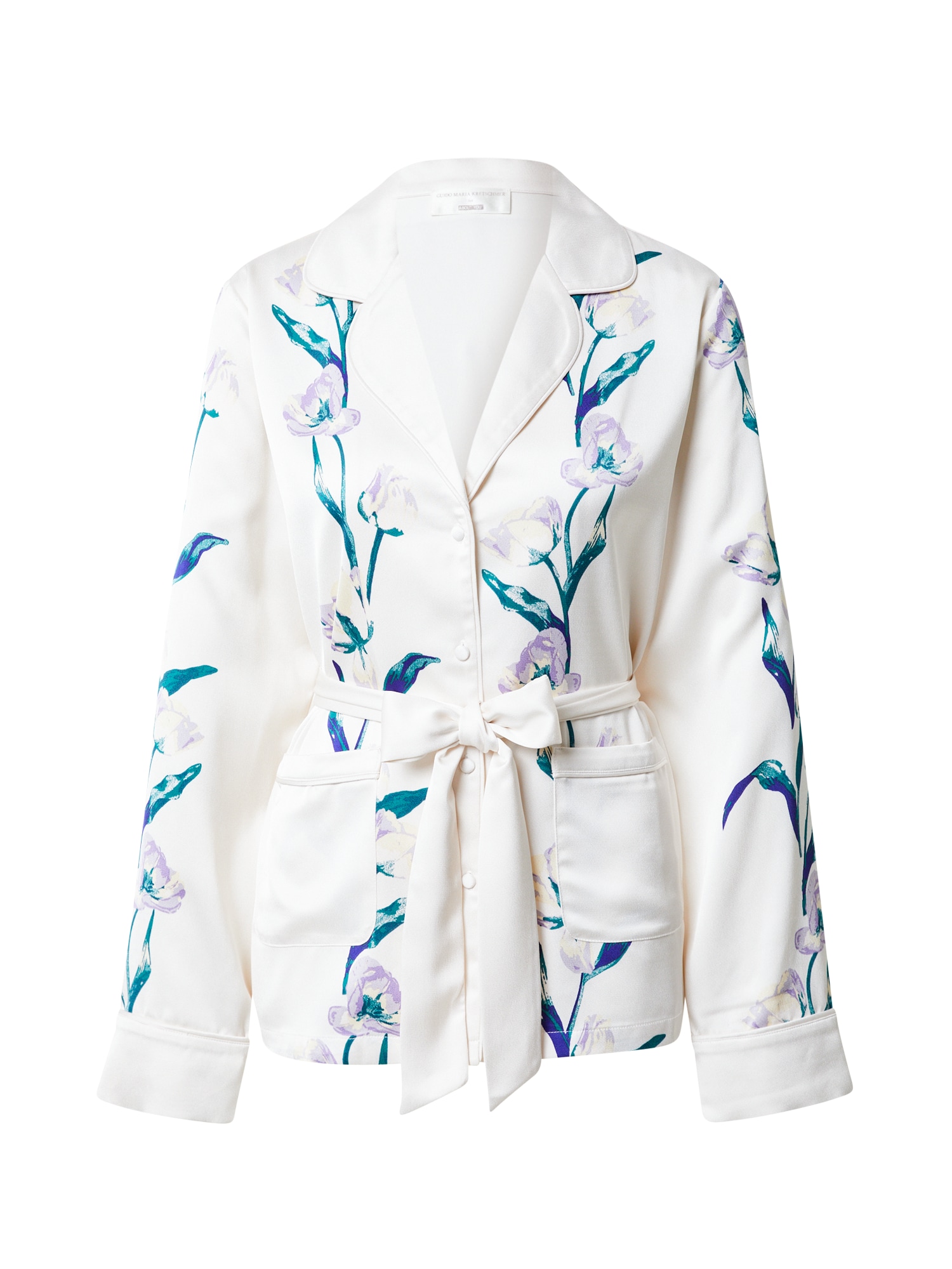 Guido Maria Kretschmer Collection Blazer 'Maribelle'  petrol / svetlo lila / temno liila / bela