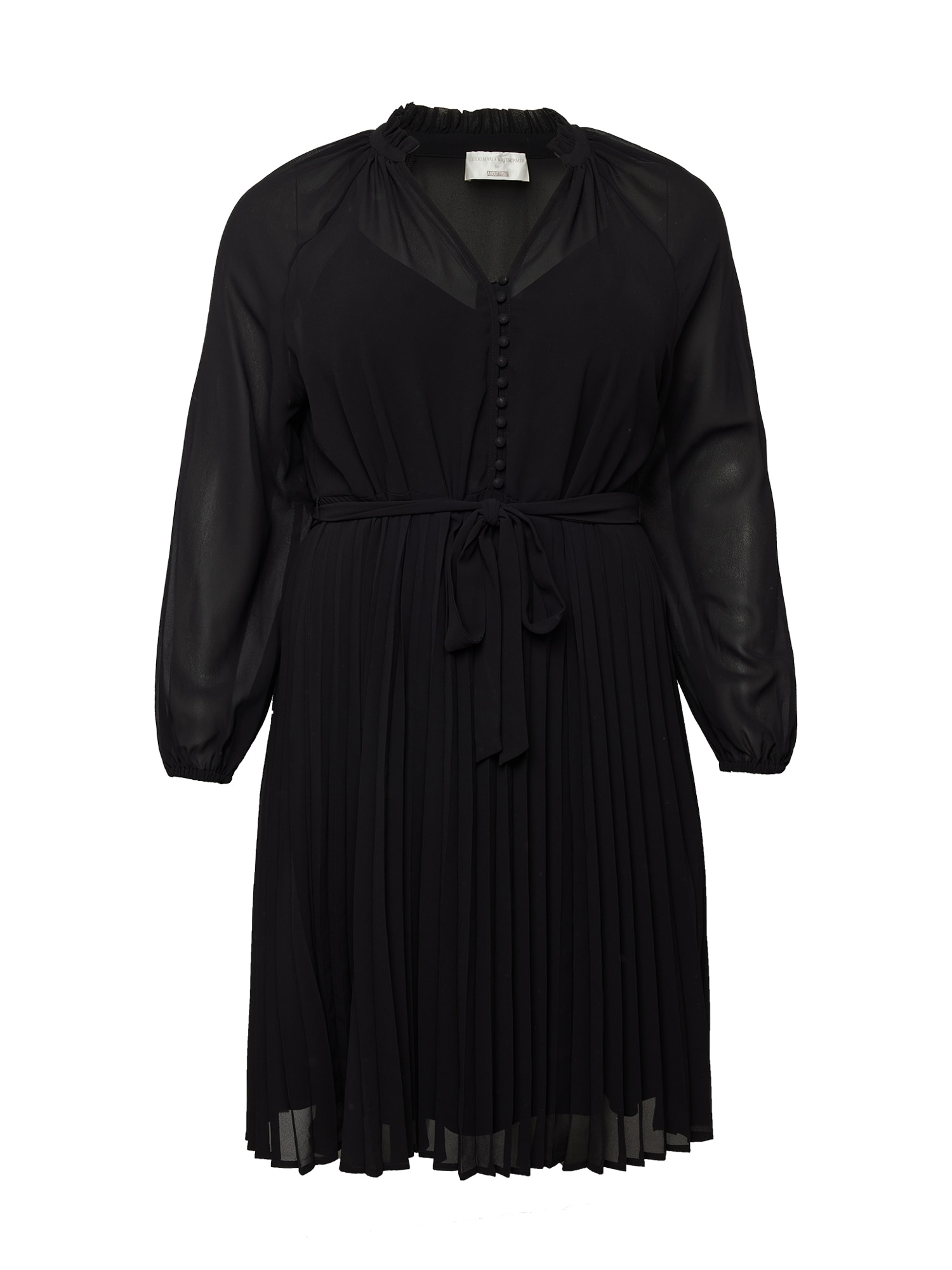 Guido Maria Kretschmer Curvy Collection Dolga srajca 'Jenny'  črna