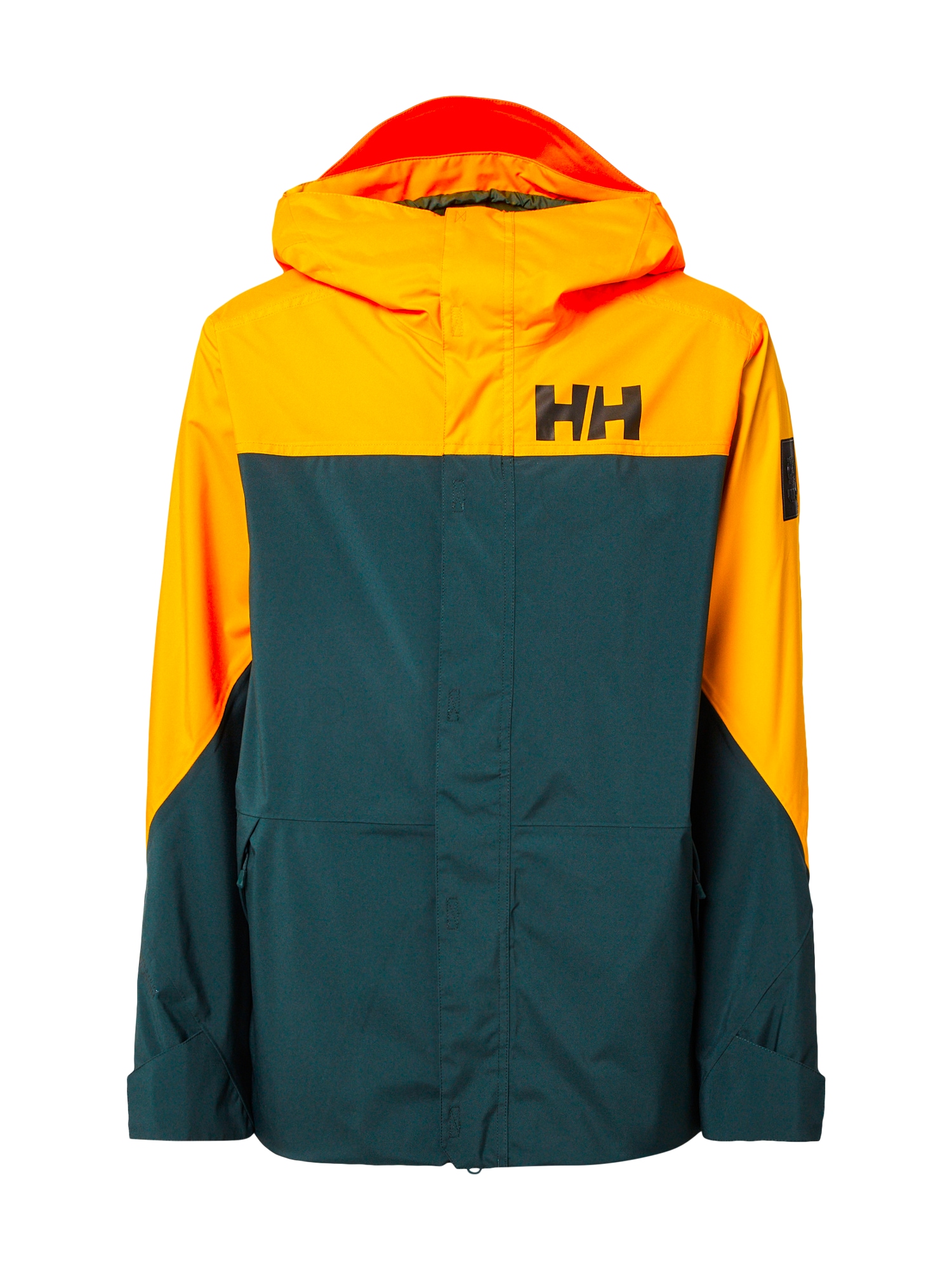 HELLY HANSEN Športna jakna  temno zelena / oranžna / črna