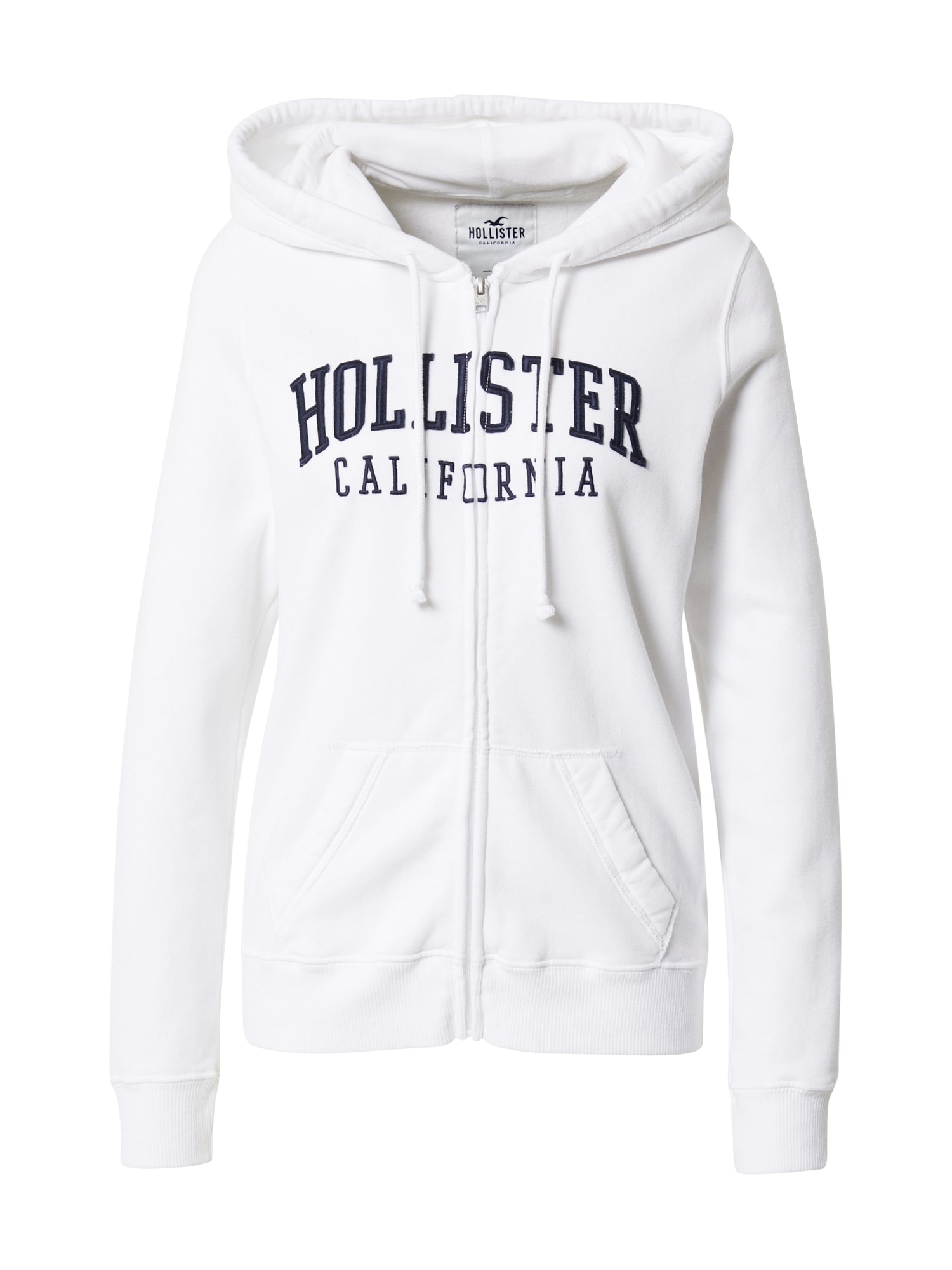 HOLLISTER Jopa na zadrgo  mornarska / bela
