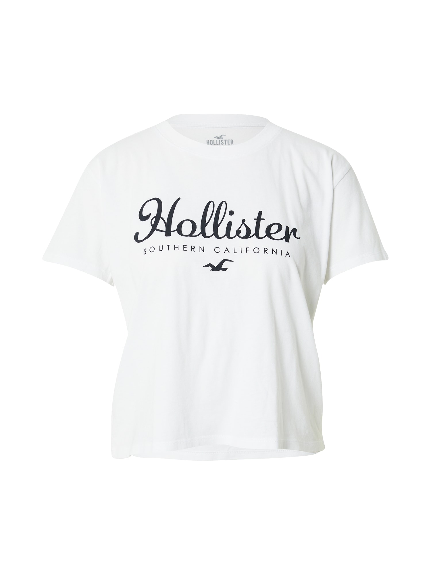 HOLLISTER Majica  črna / bela