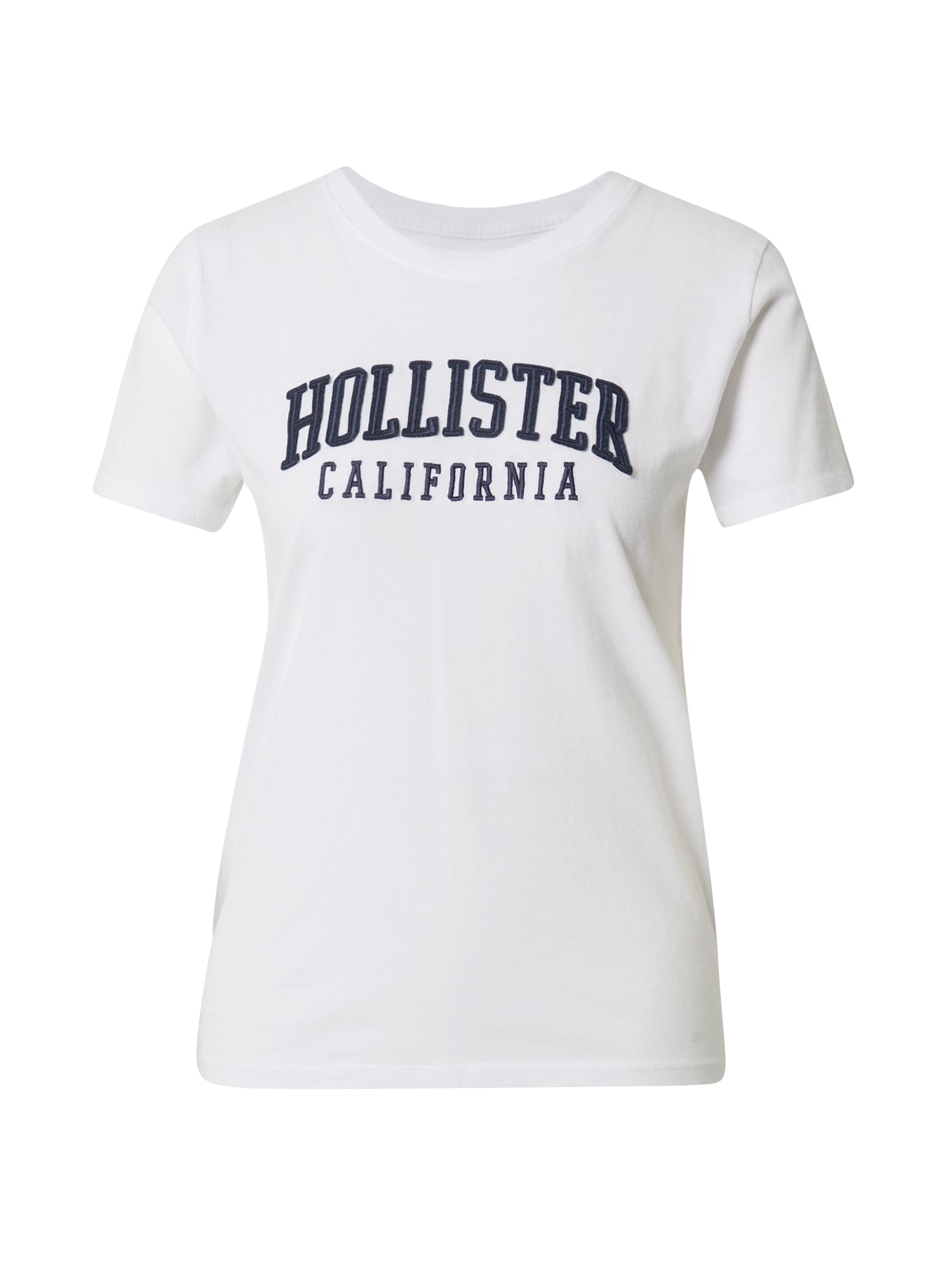 HOLLISTER Majica  marine / bela