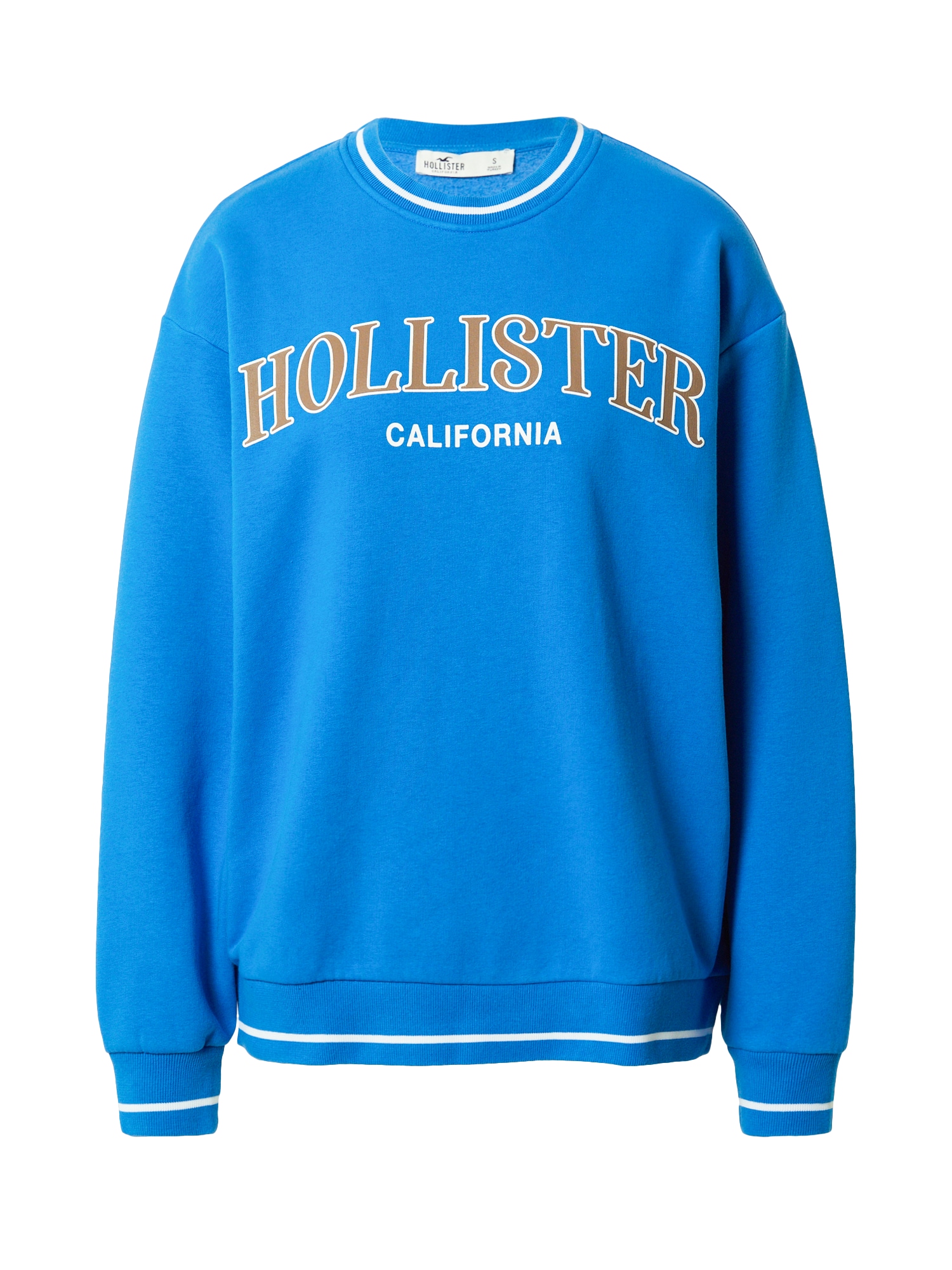 HOLLISTER Majica  modra / rjava / bela