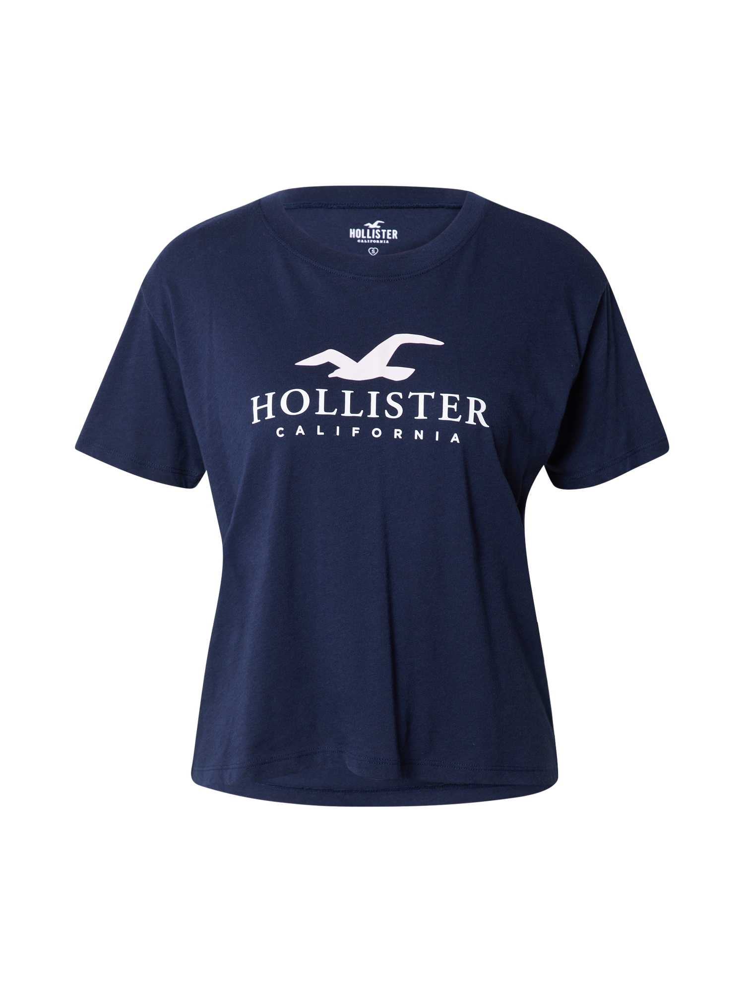 HOLLISTER Majica  mornarska / bela