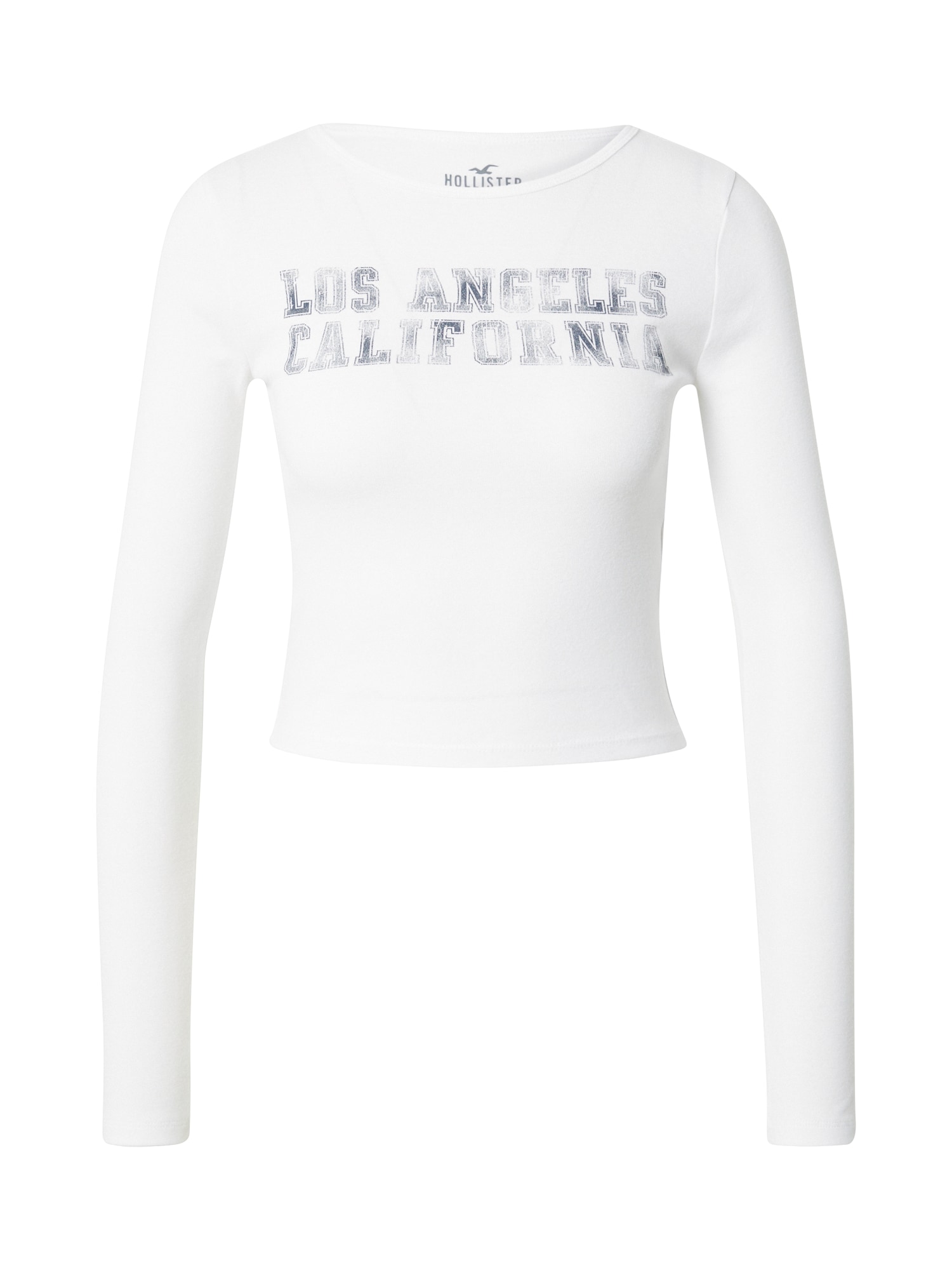 HOLLISTER Majica  mornarska / bela