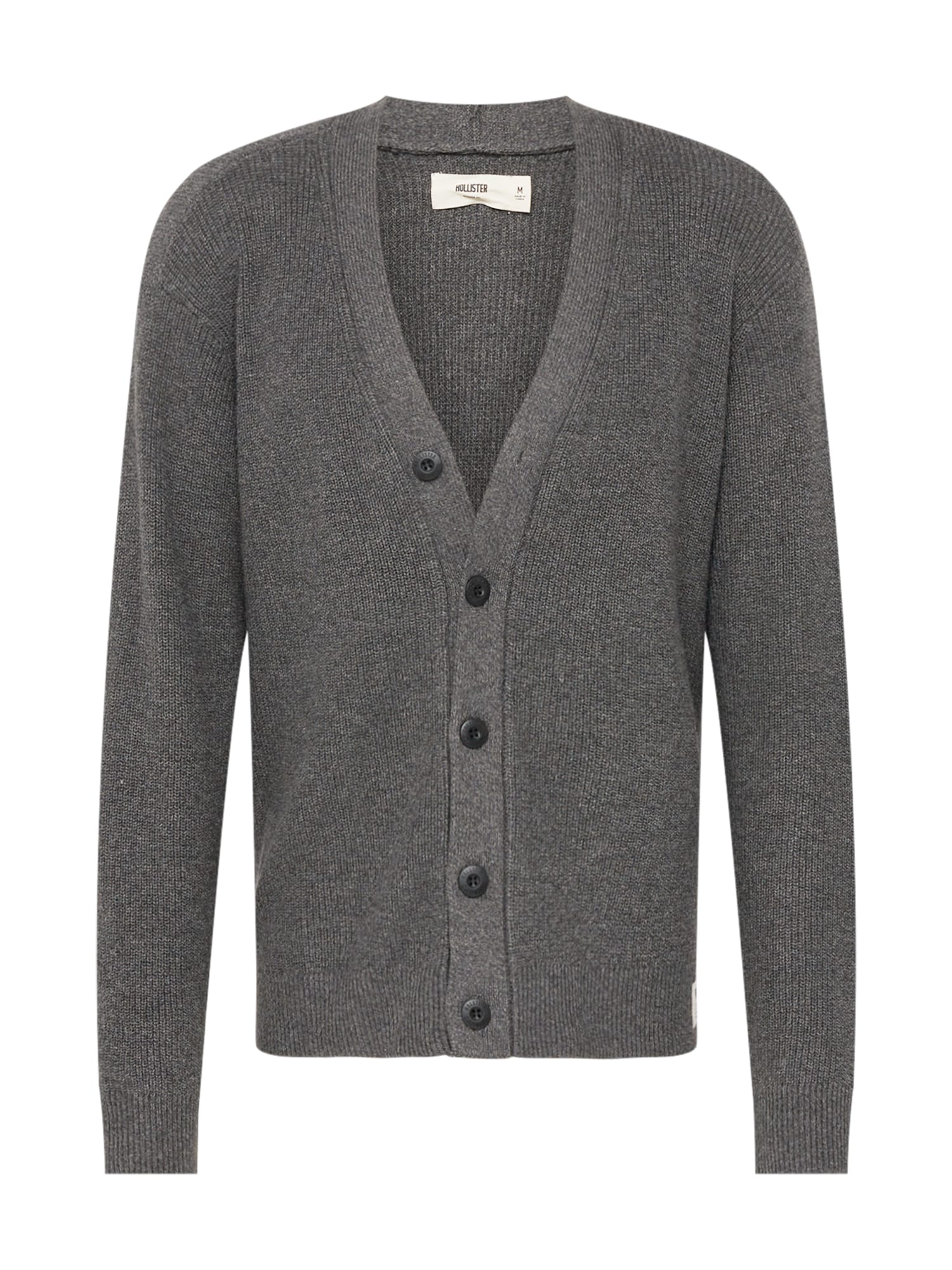 HOLLISTER Pletena jopa  temno siva