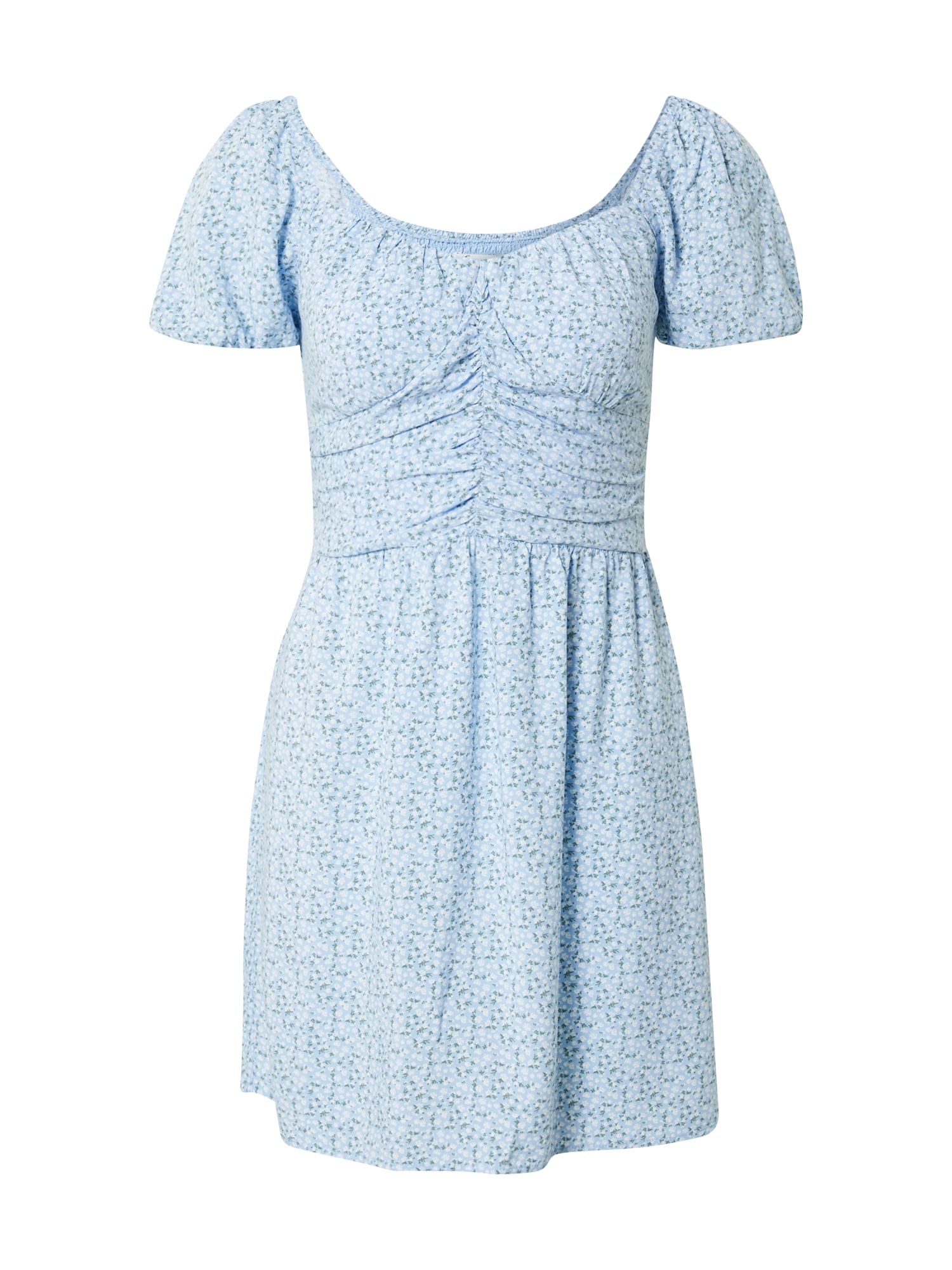 HOLLISTER Poletna obleka 'EMEA'  modra / svetlo modra / off-bela