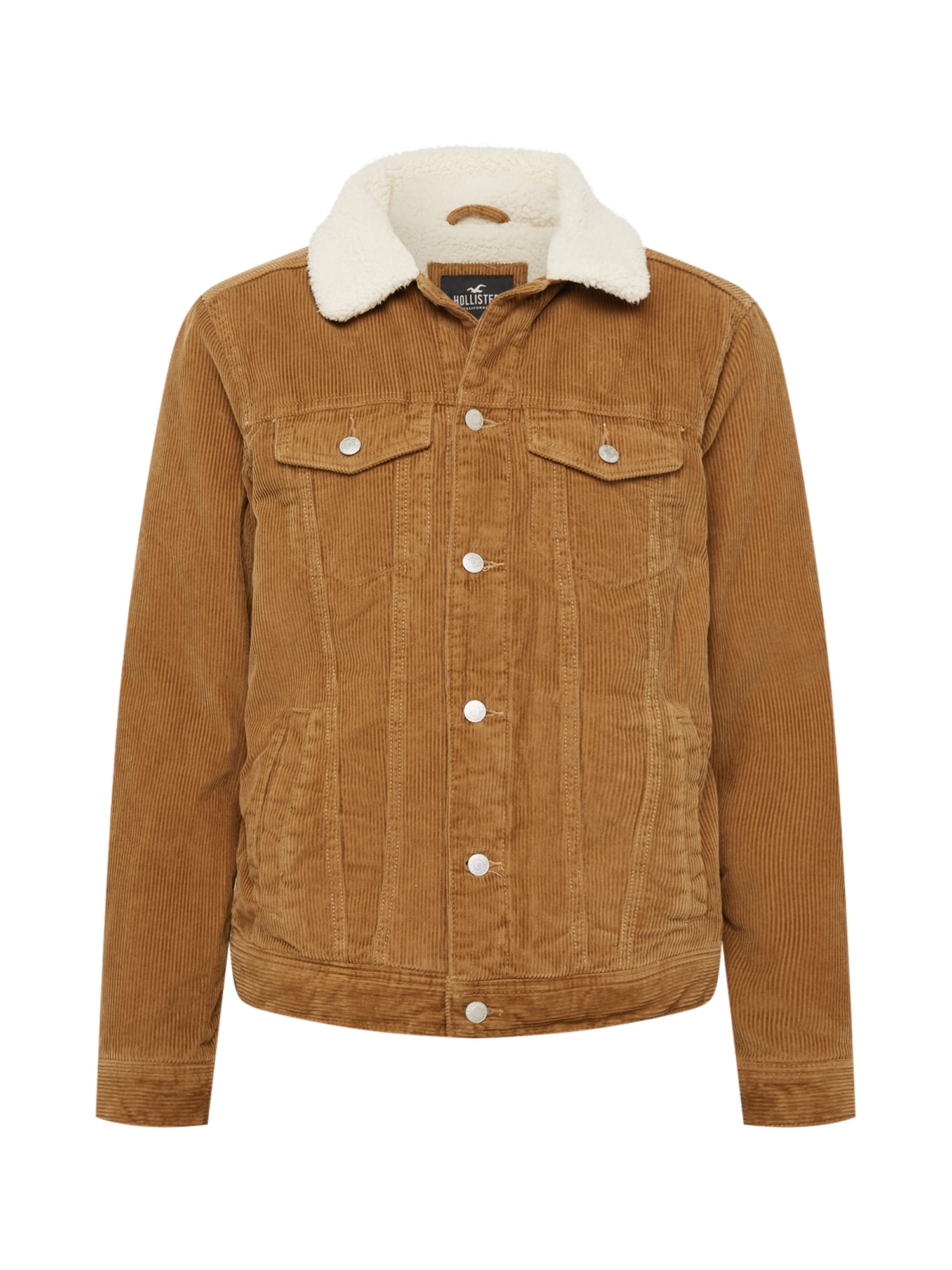 HOLLISTER Prehodna jakna 'SHERPA'  rjava
