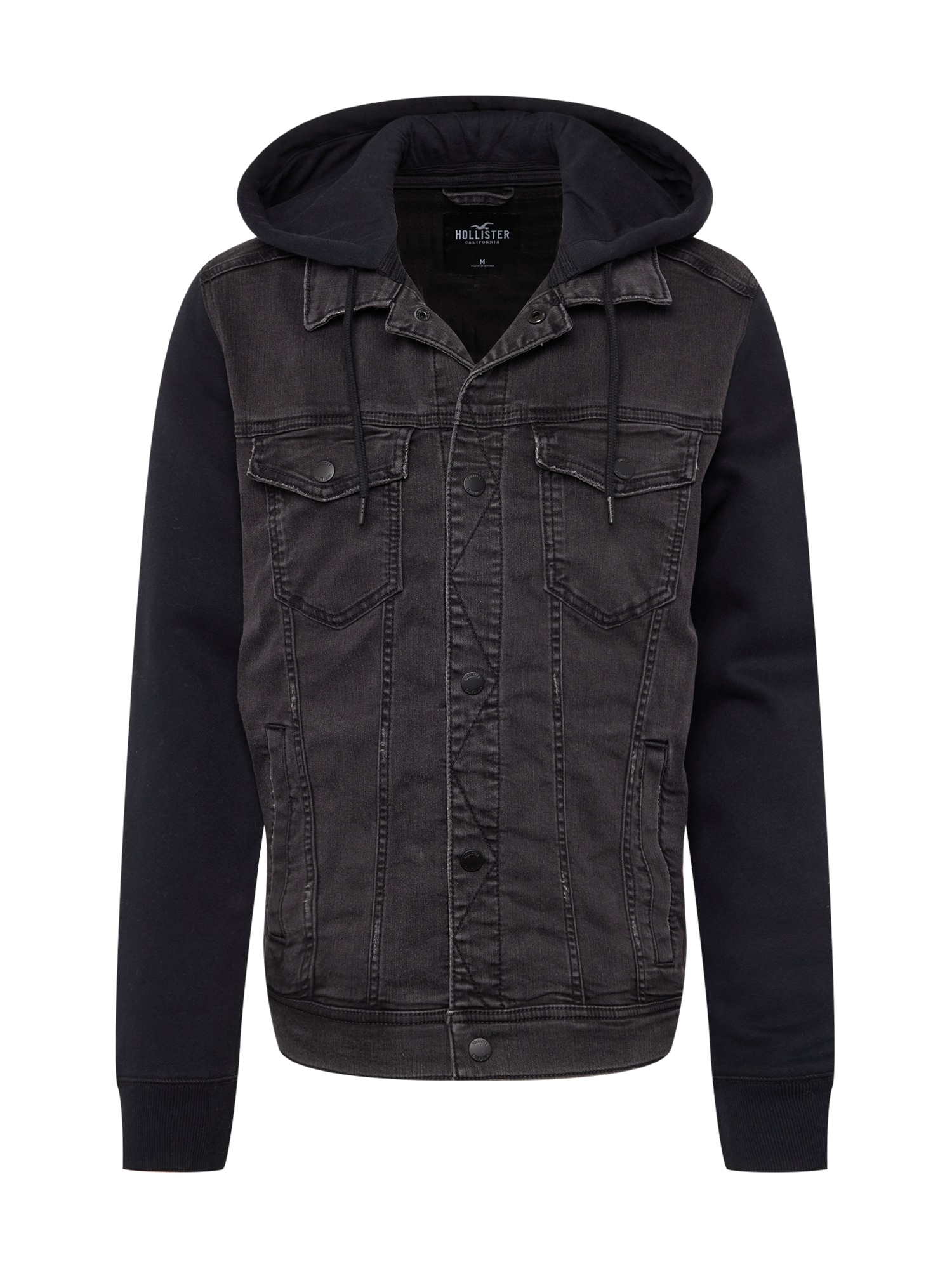 HOLLISTER Prehodna jakna  črna / črn denim