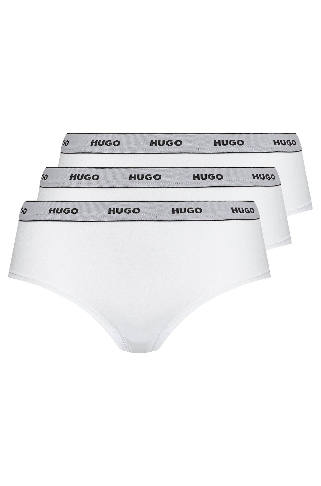 HUGO Spodnje hlačke  črna / bela