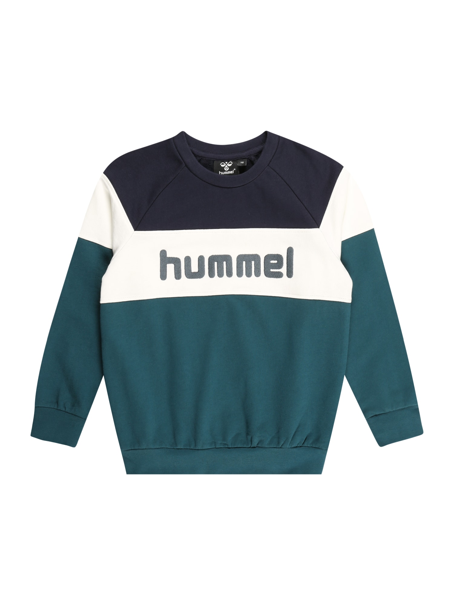 Hummel Majica  mornarska / petrol / bela