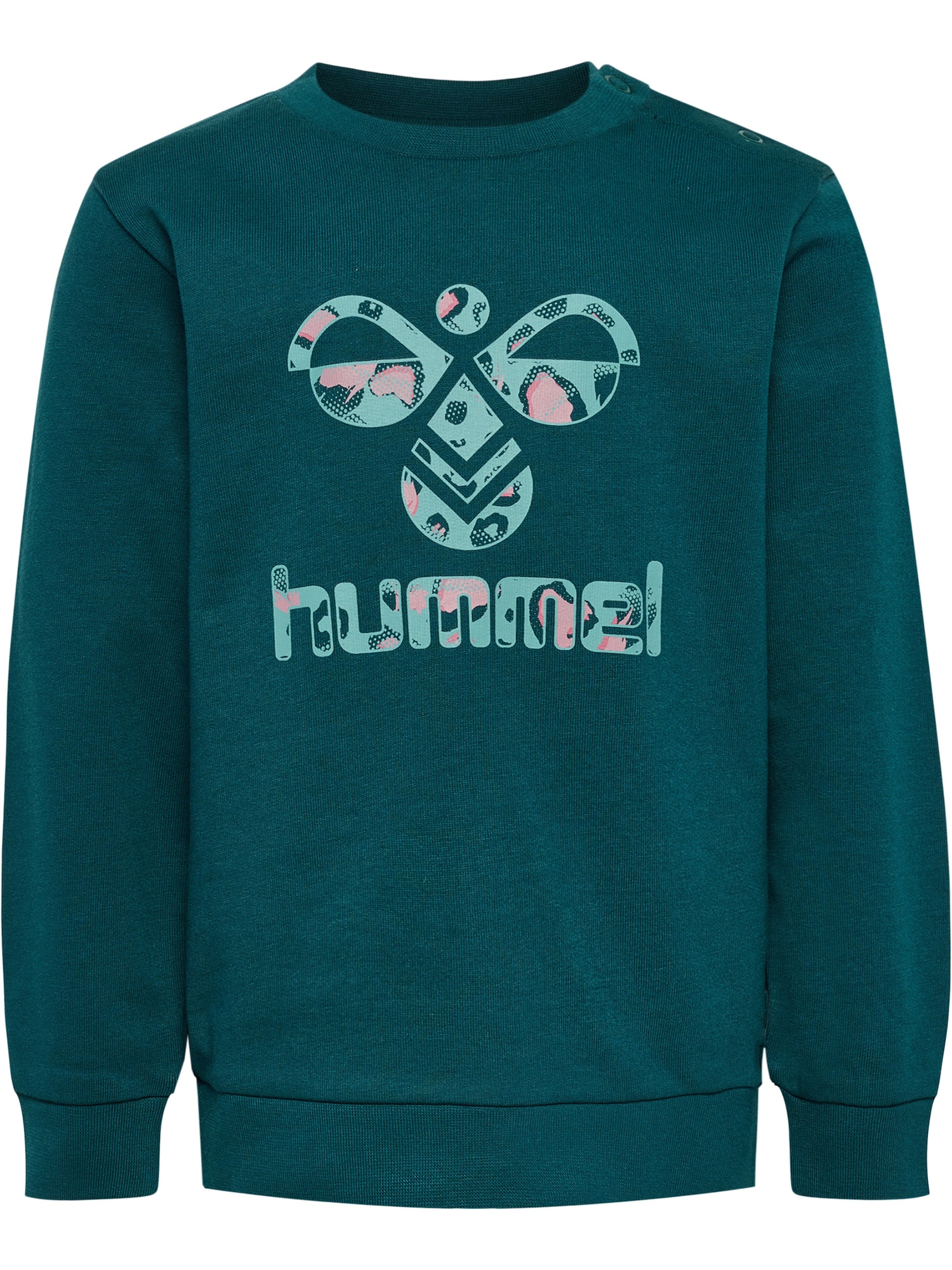 Hummel Majica  voda / petrol / roza