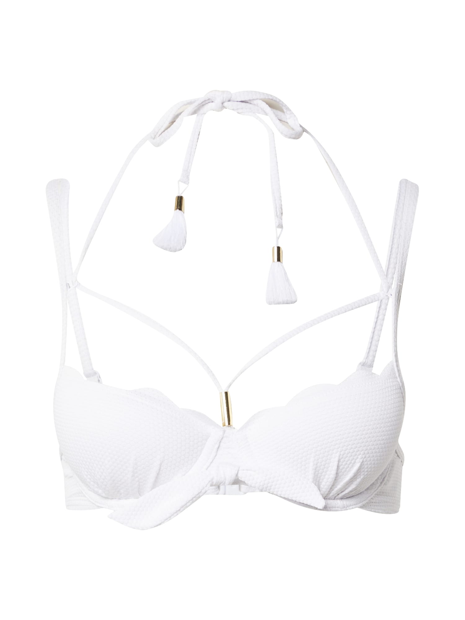 Hunkemöller Bikini zgornji del 'Scallop'  bela