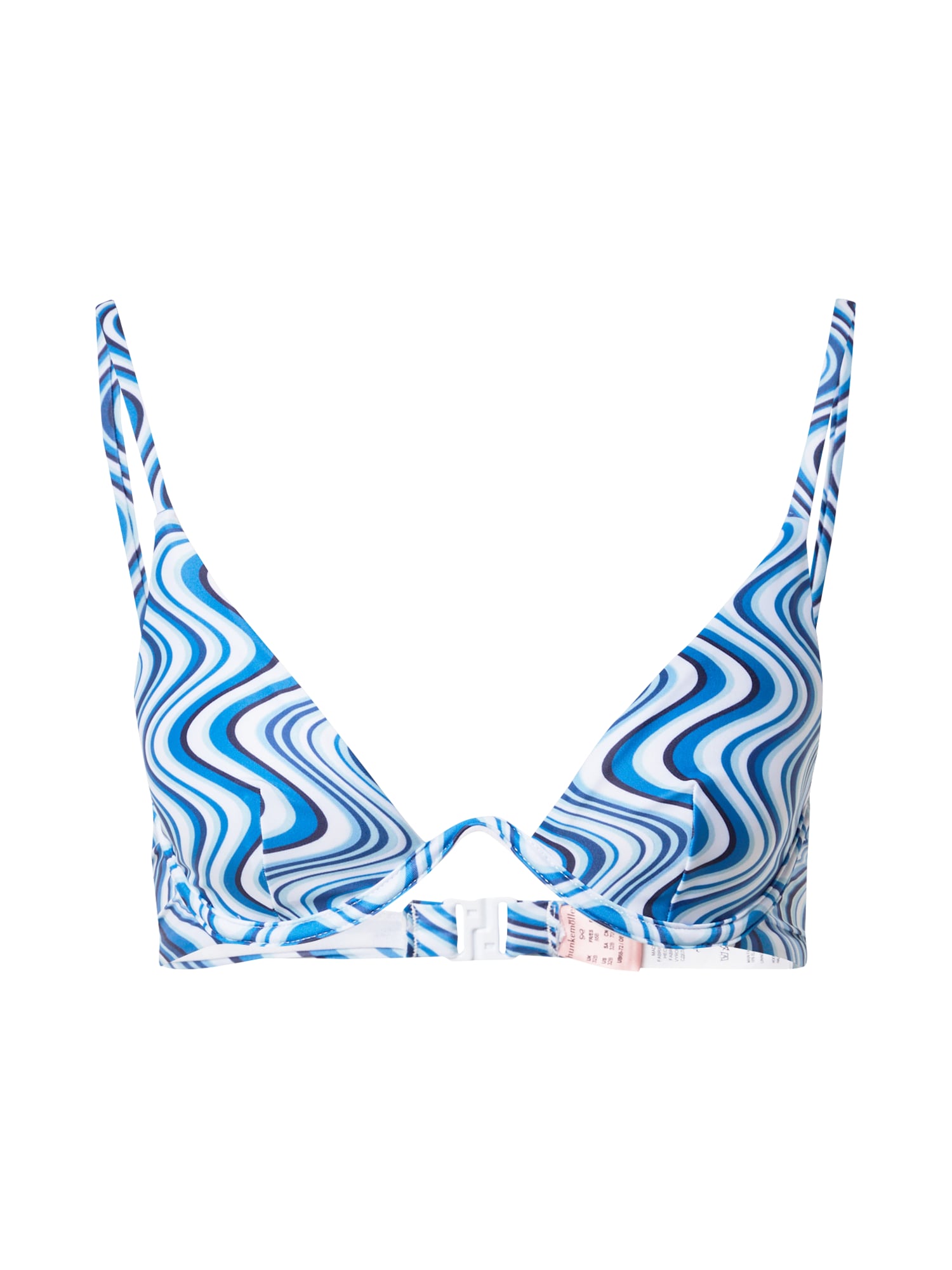 Hunkemöller Bikini zgornji del 'Var'  modra / mornarska / voda / off-bela