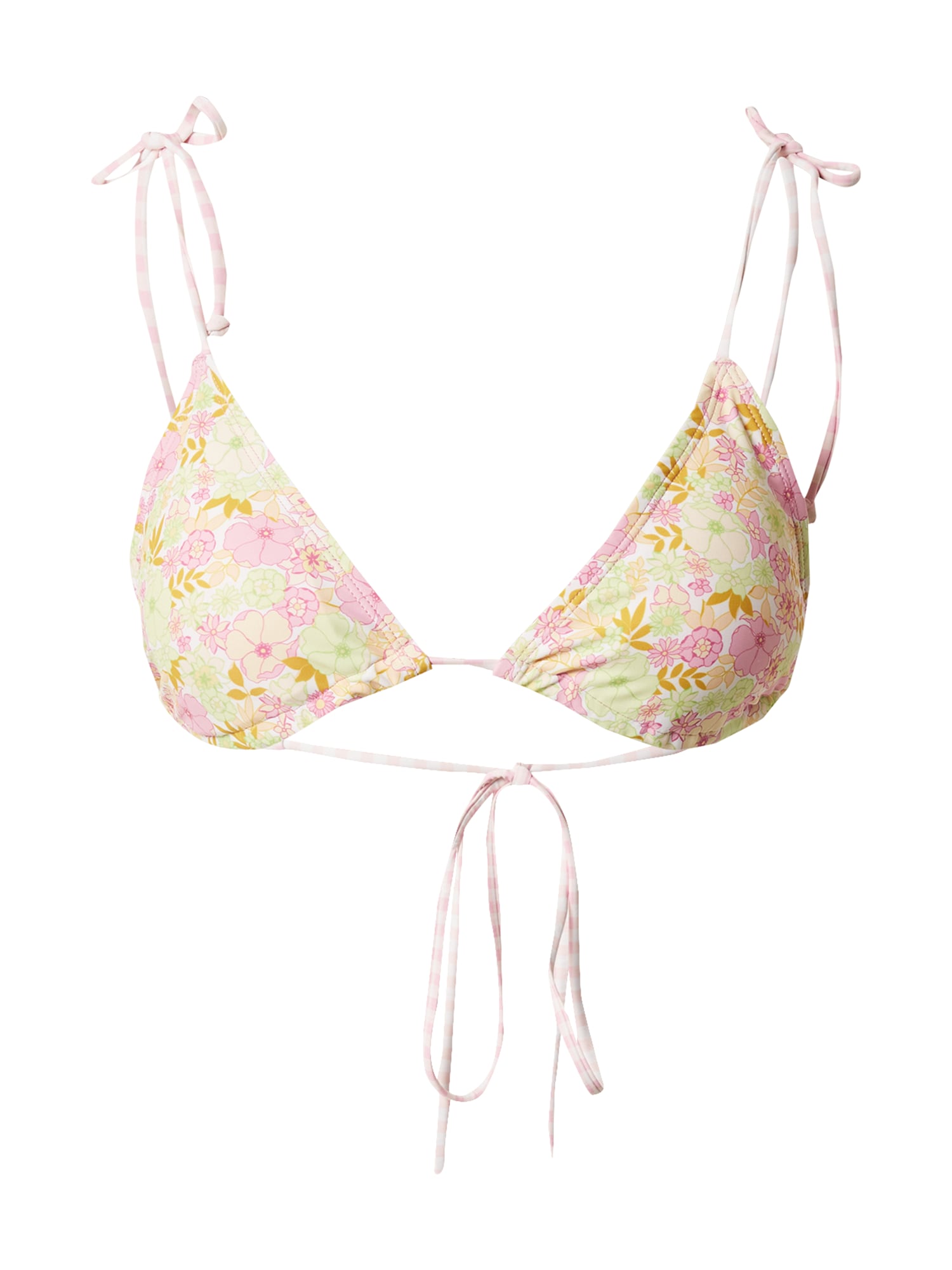 Hunkemöller Bikini zgornji del  gorčica / roza / pitaja / bela