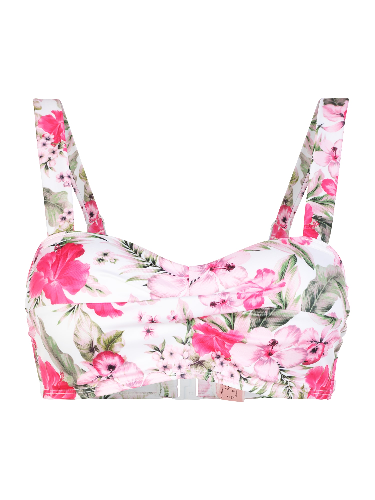 Hunkemöller Bikini zgornji del  zelena / roza / roza / bela