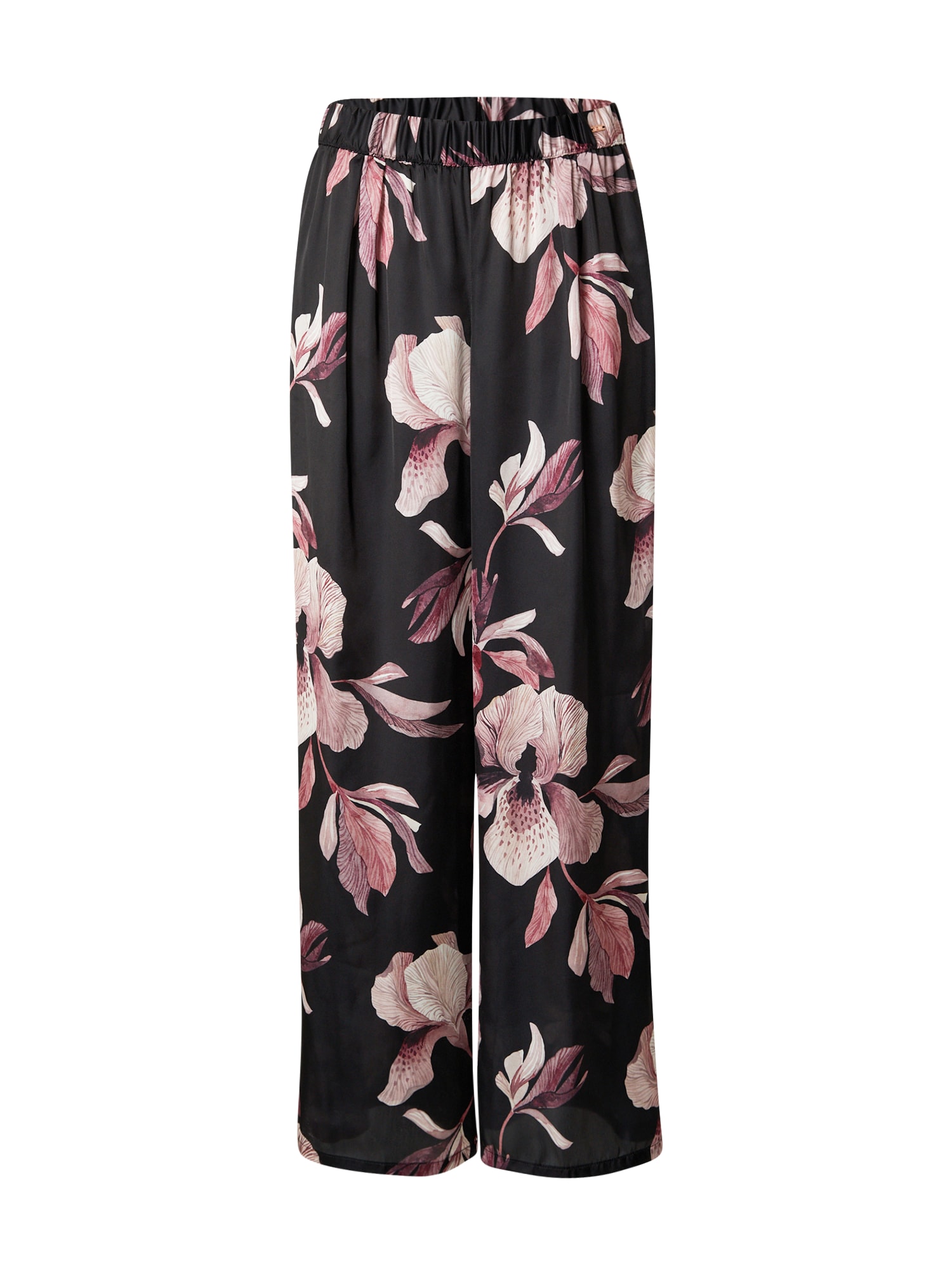 Hunkemöller Spodnji del pižame 'Graceful Orchid'  orhideja / črna / bela