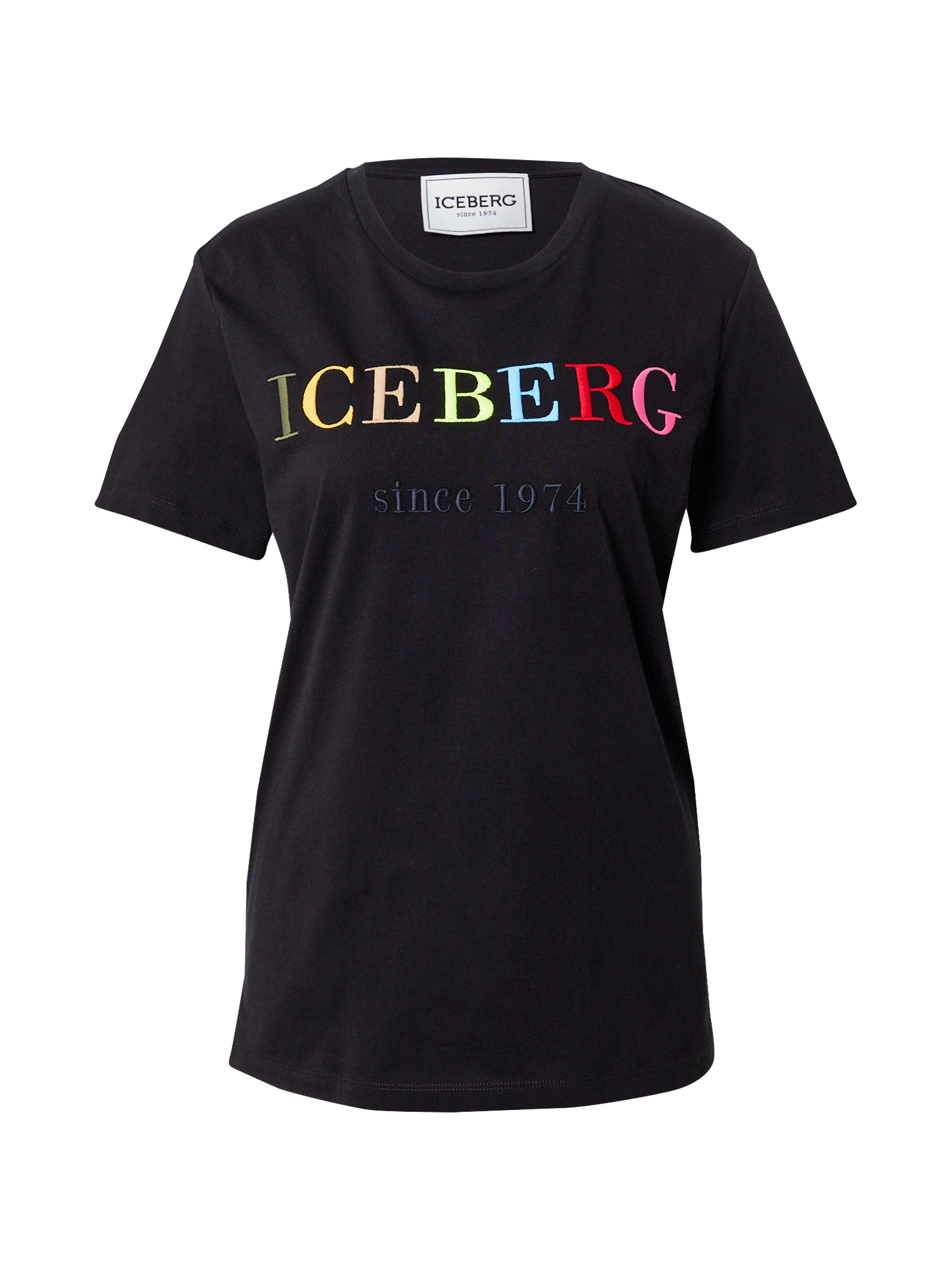 ICEBERG Majica  mešane barve / črna