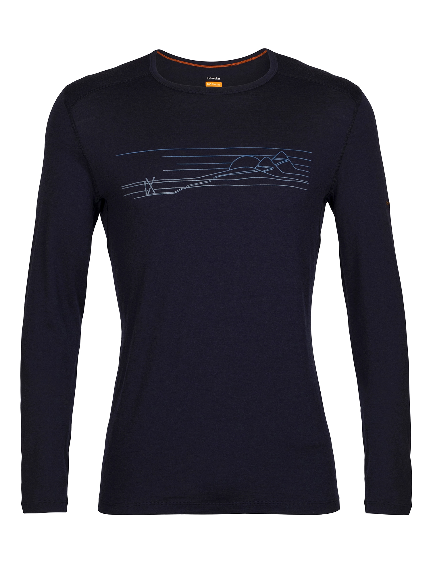 ICEBREAKER Funkcionalna majica '200 Oasis Crewe'  modra / marine / lila