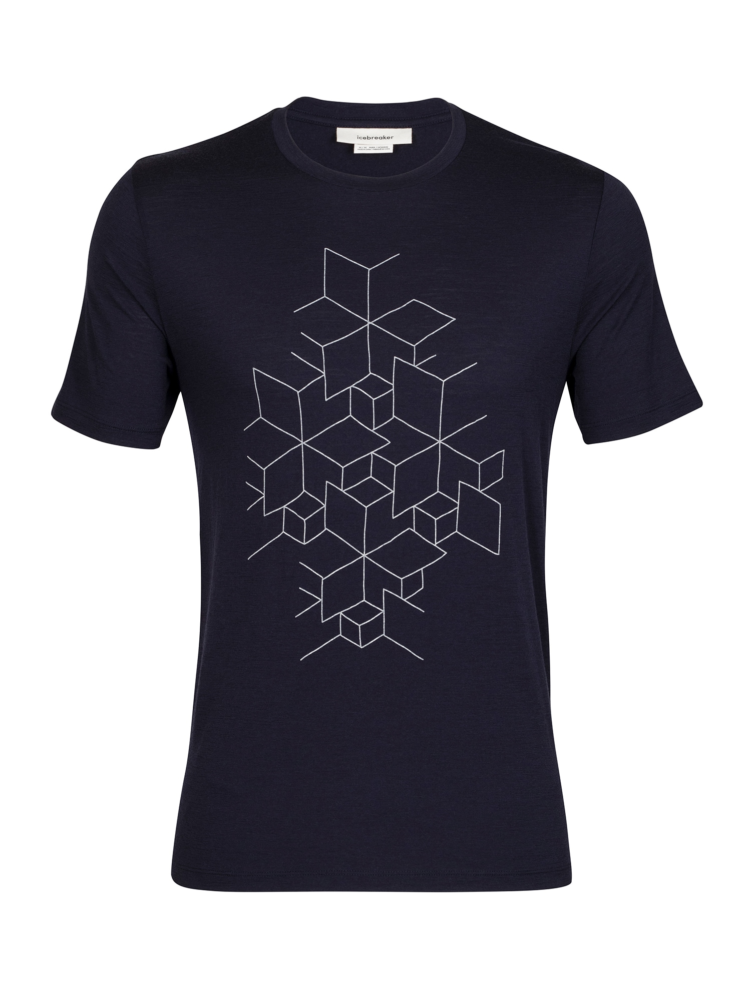 ICEBREAKER Funkcionalna majica 'Tech Lite II Snowflake'  modra / bela