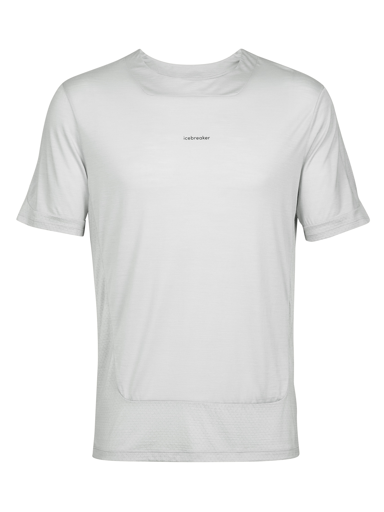 ICEBREAKER Funkcionalna majica 'ZoneKnit'  svetlo siva / črna