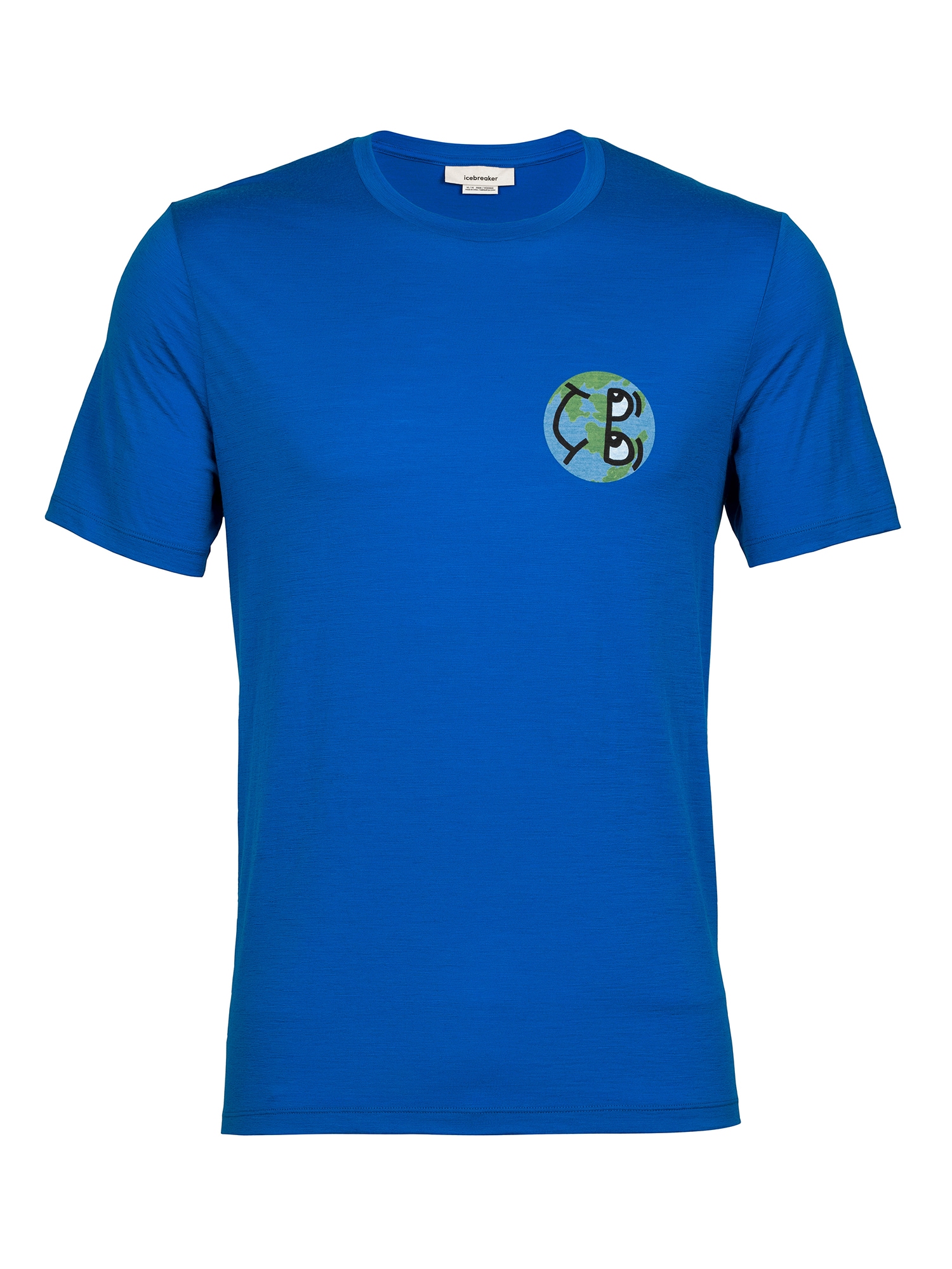 ICEBREAKER Majica 'M Tech Lite II SS Tee IB Story'  safir / mešane barve