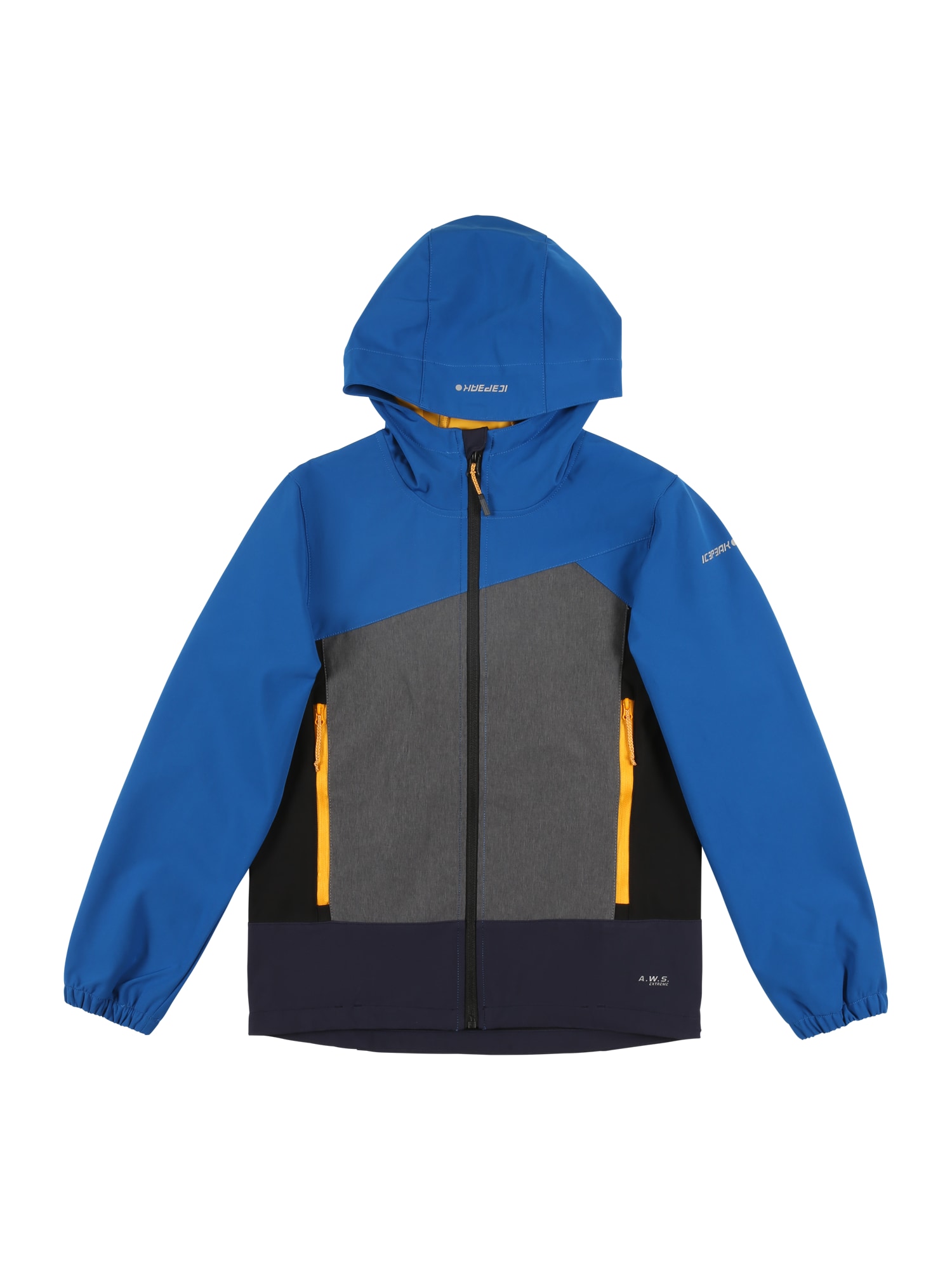 ICEPEAK Zunanja jakna 'KENMORE'  modra / marine / pegasto siva / oranžna