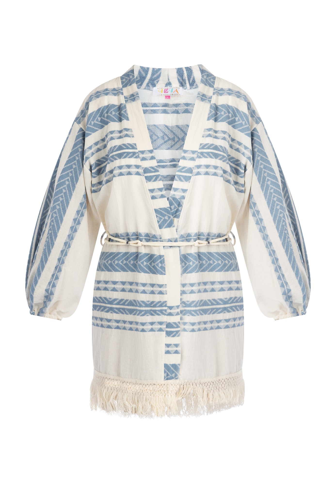 IZIA Kimono  marine / naravno bela