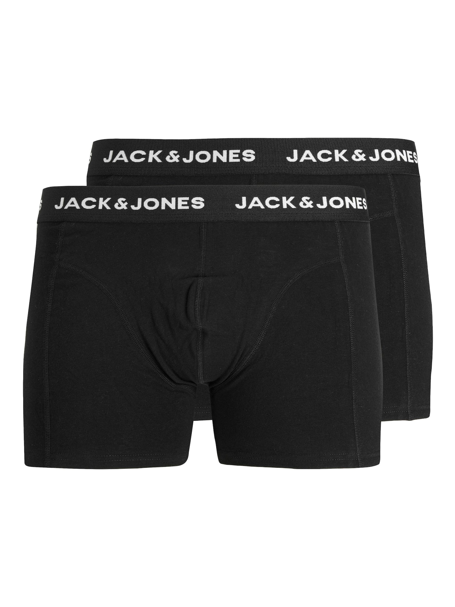 JACK & JONES Boksarice  črna / bela