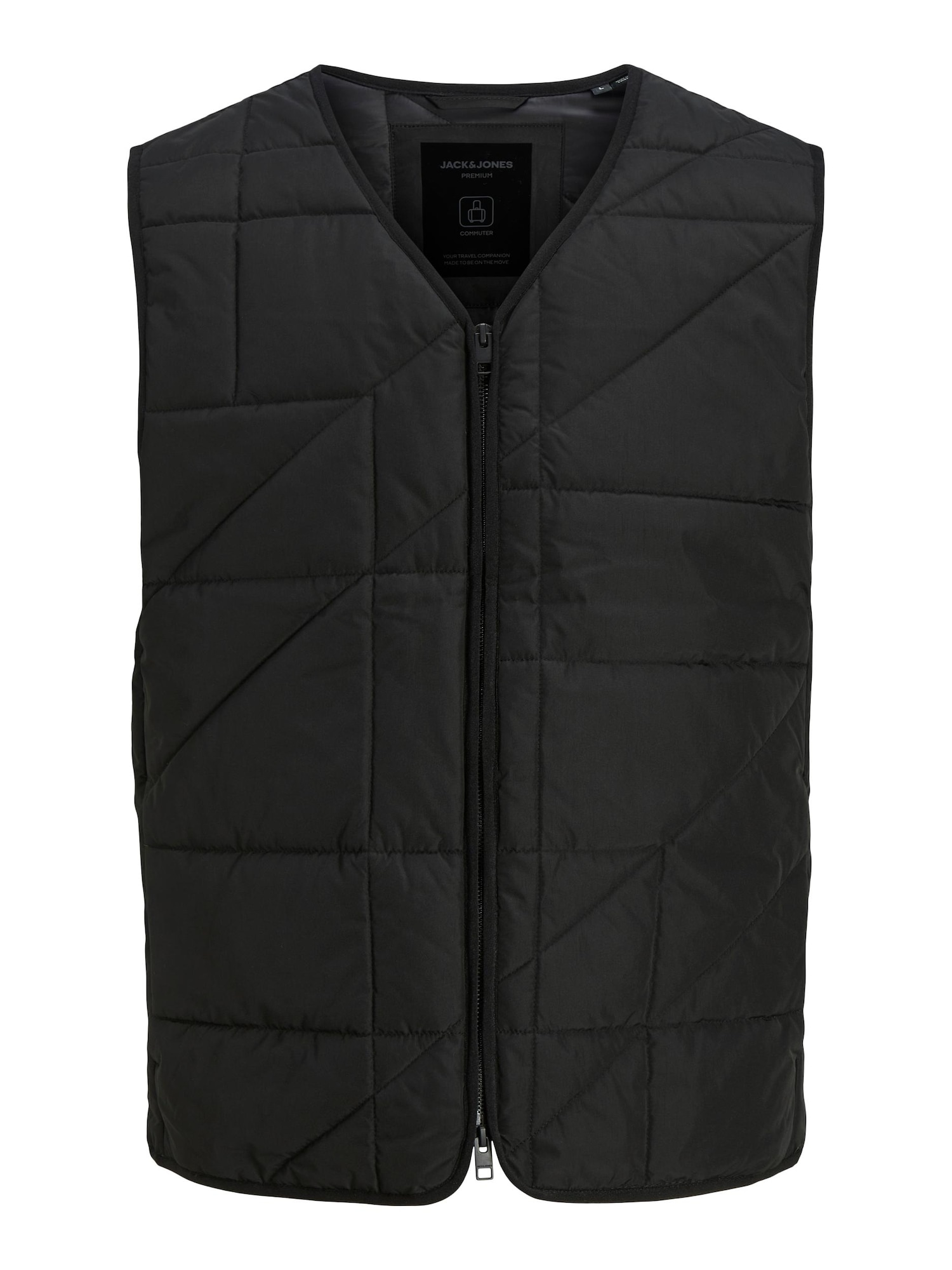 JACK & JONES Brezrokavnik 'Mason'  črna