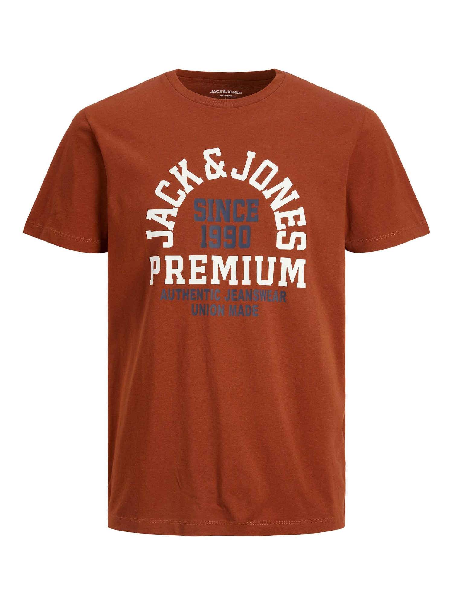 JACK & JONES Majica 'BOOSTER'  mornarska / oker / bela