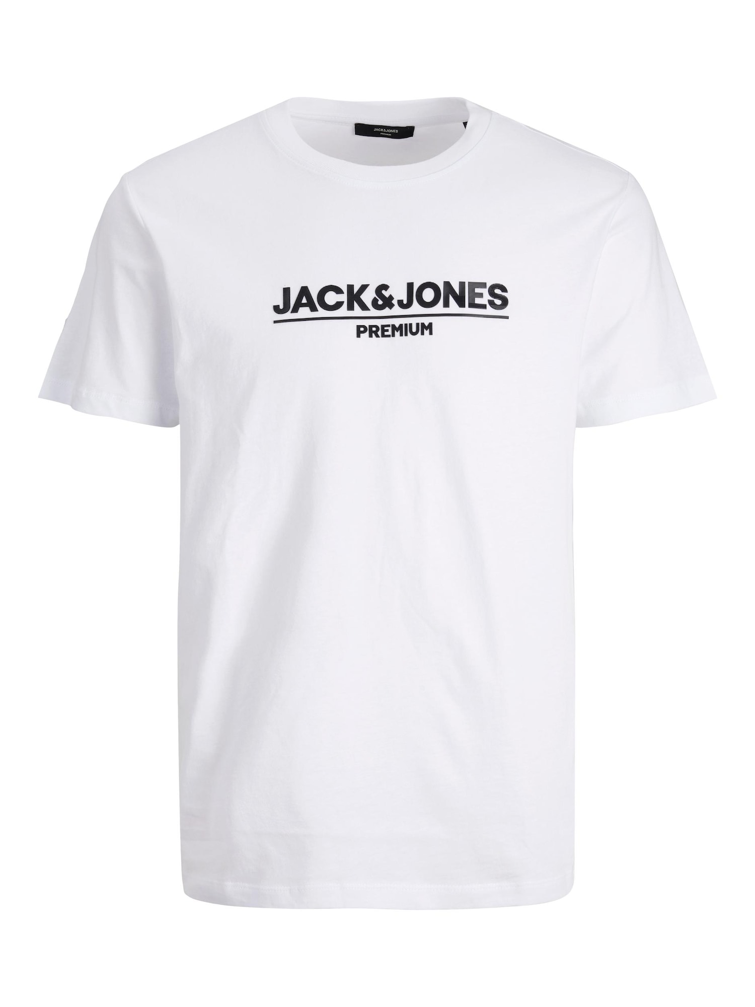 JACK & JONES Majica 'Jadon'  črna / bela