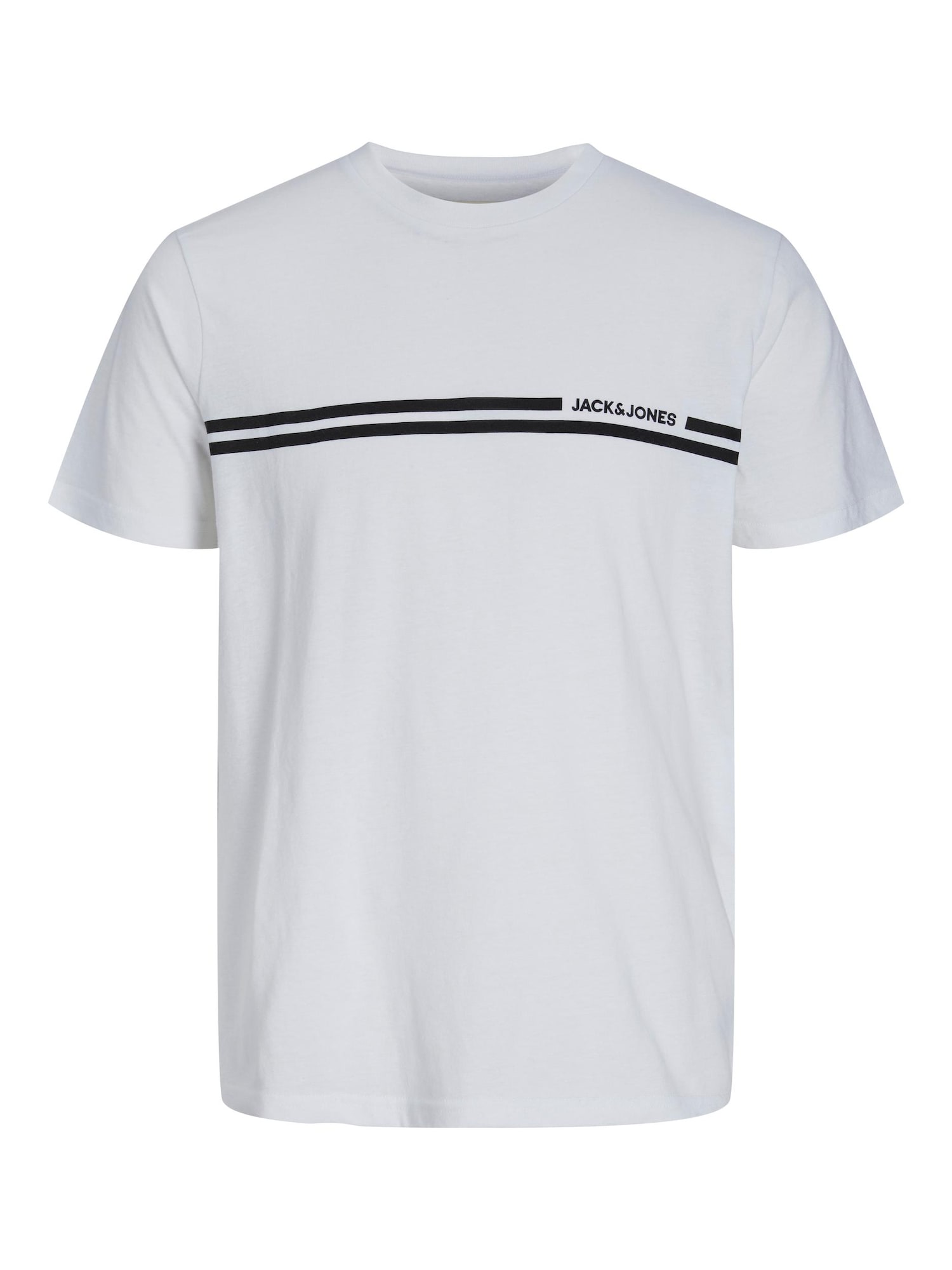 JACK & JONES Majica 'WILLIAM'  črna / bela