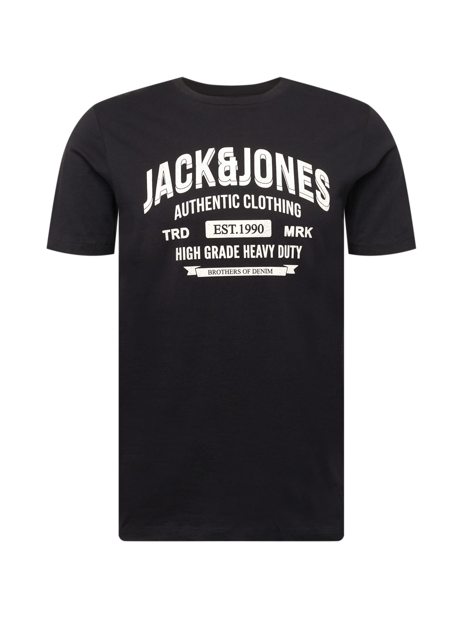 JACK & JONES Majica  črna / bela