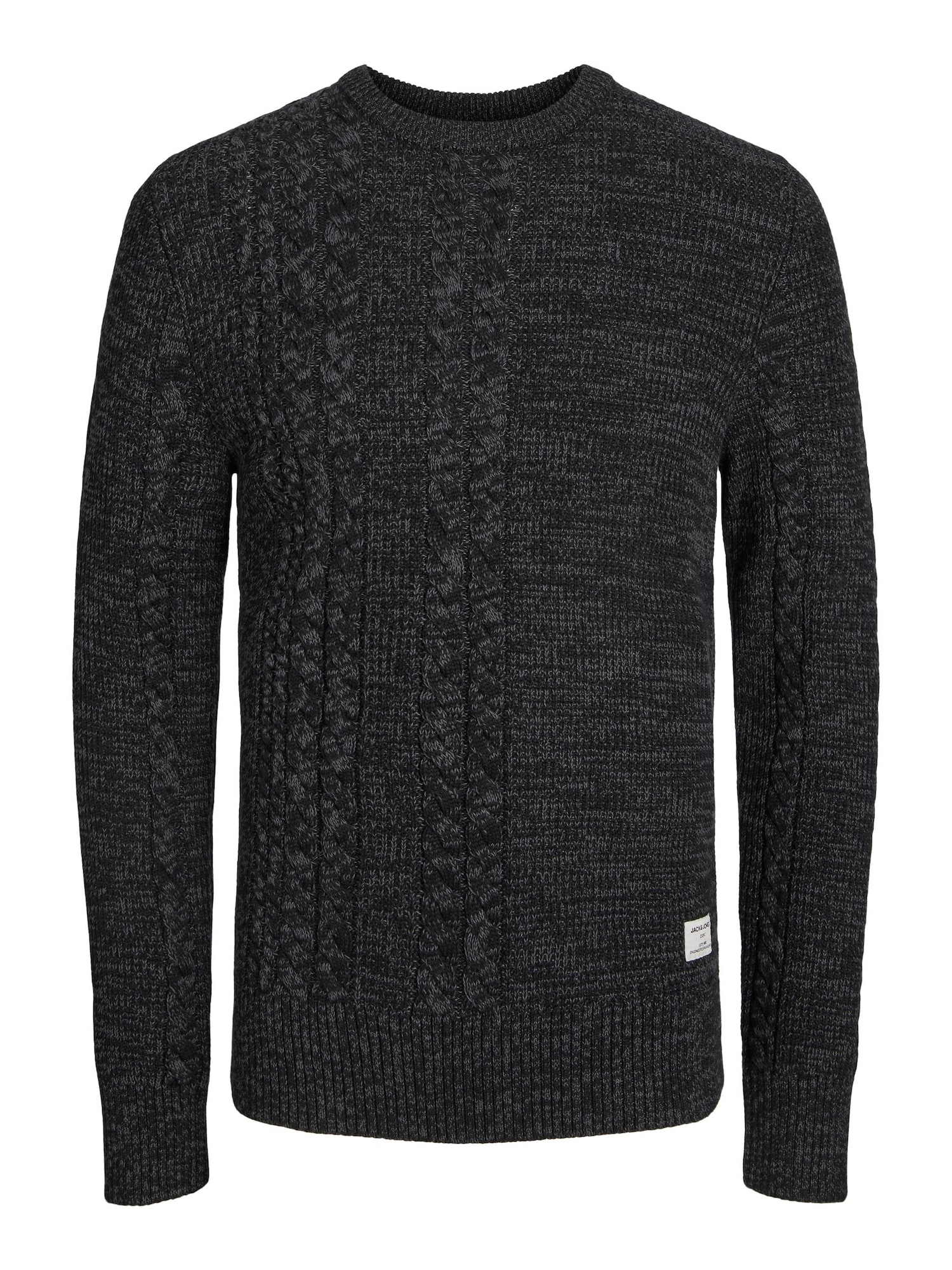 JACK & JONES Pletena jopa  bazaltno siva