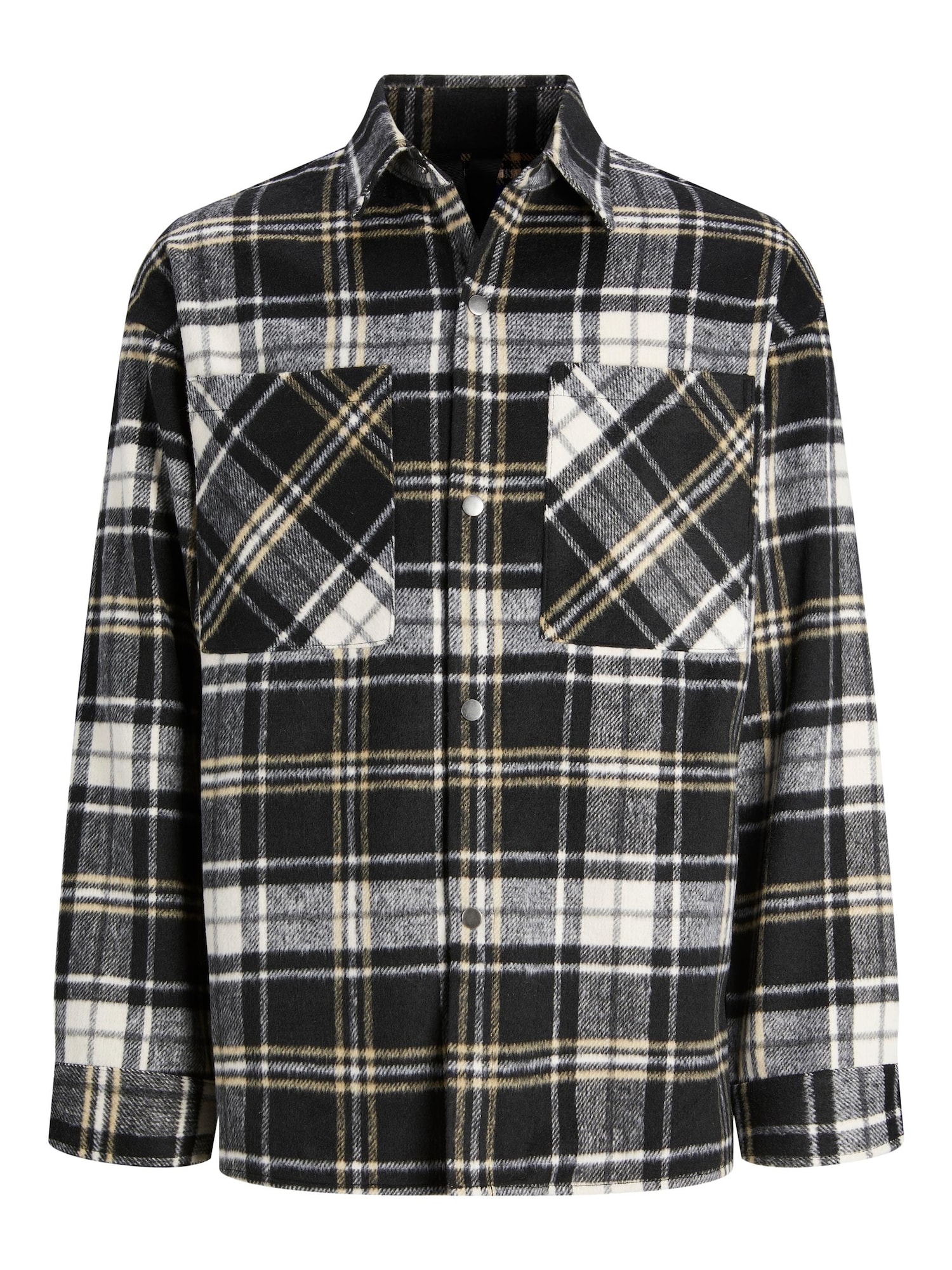 JACK & JONES Prehodna jakna 'BANE'  trst / črna / bela